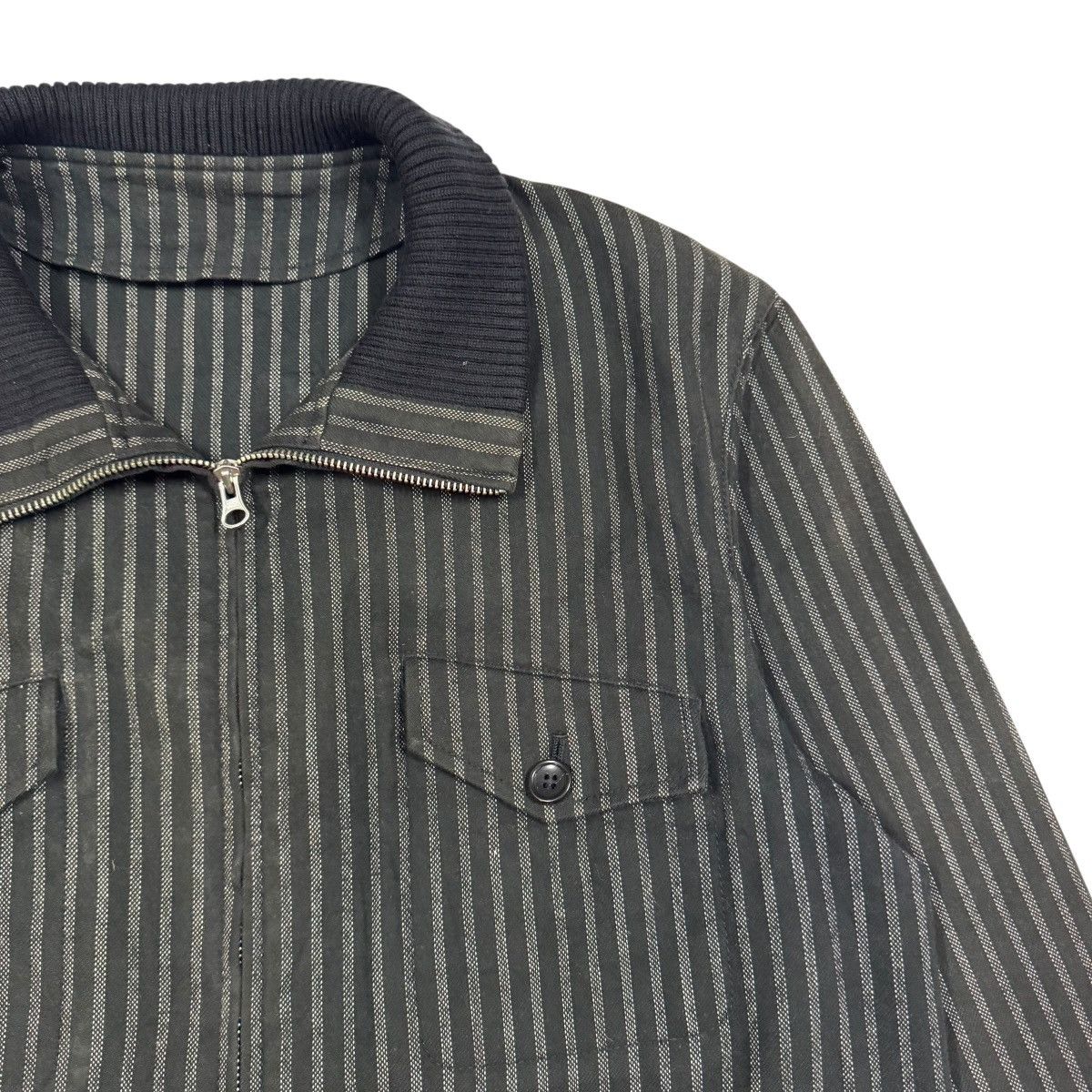 United Arrows Vtg🔥Green Label Relaxing United Arrows Striped Denim Jacket Size US L / EU 52-54 / 3 - 9 Thumbnail