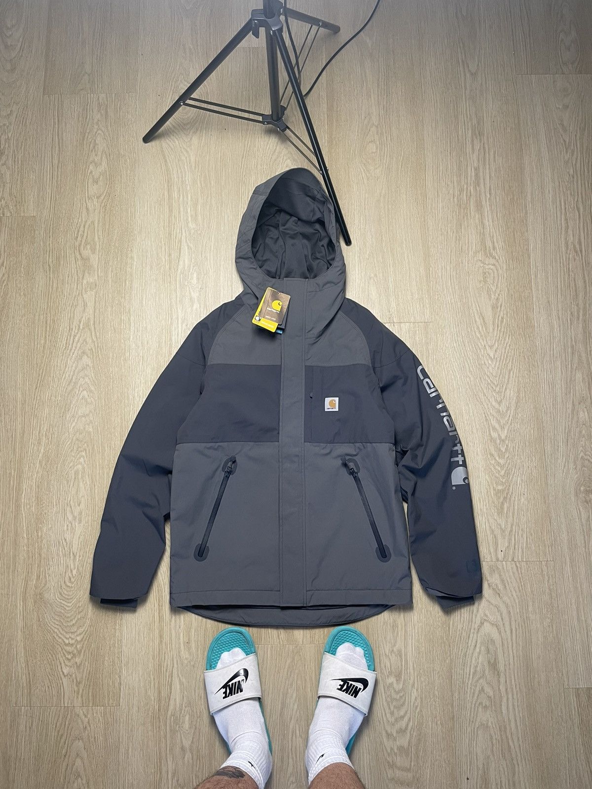 image of Carhartt Light Jacket Gorpcore Storm Fit Technologies in Grey, Men's (Size Small)