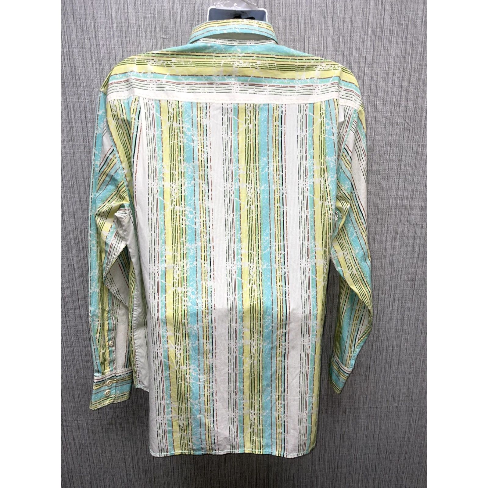 Tommy Bahama Tommy Bahama Shirt Mens XL Long Sleeve Button-Down Multicolor Striped Cotton Blend Button Up Size US XL / EU 56 / 4 - 5 Thumbnail