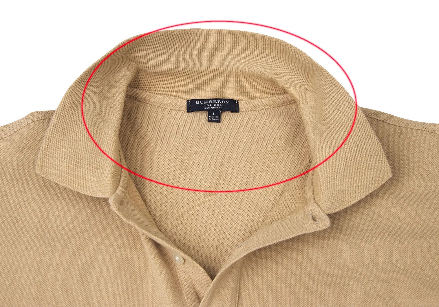 Burberry Embroidered Short Sleeve Polo Shirt in Beige L Size US L / EU 52-54 / 3 - 7 Thumbnail