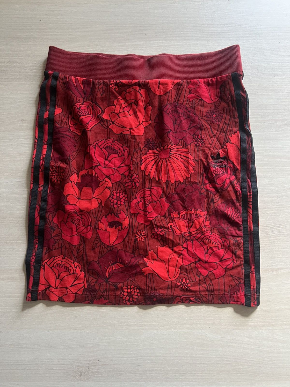 Adidas Y2K Adidas Floral Tube Skirt – Size S – 3-Stripes Logo Size 27" / US 4 / IT 40 - 1 Thumbnail