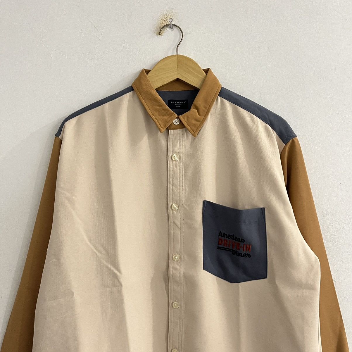 Japanese Brand Back Number Embroidered Button Up Shirt Size US M / EU 48-50 / 2 - 4 Thumbnail