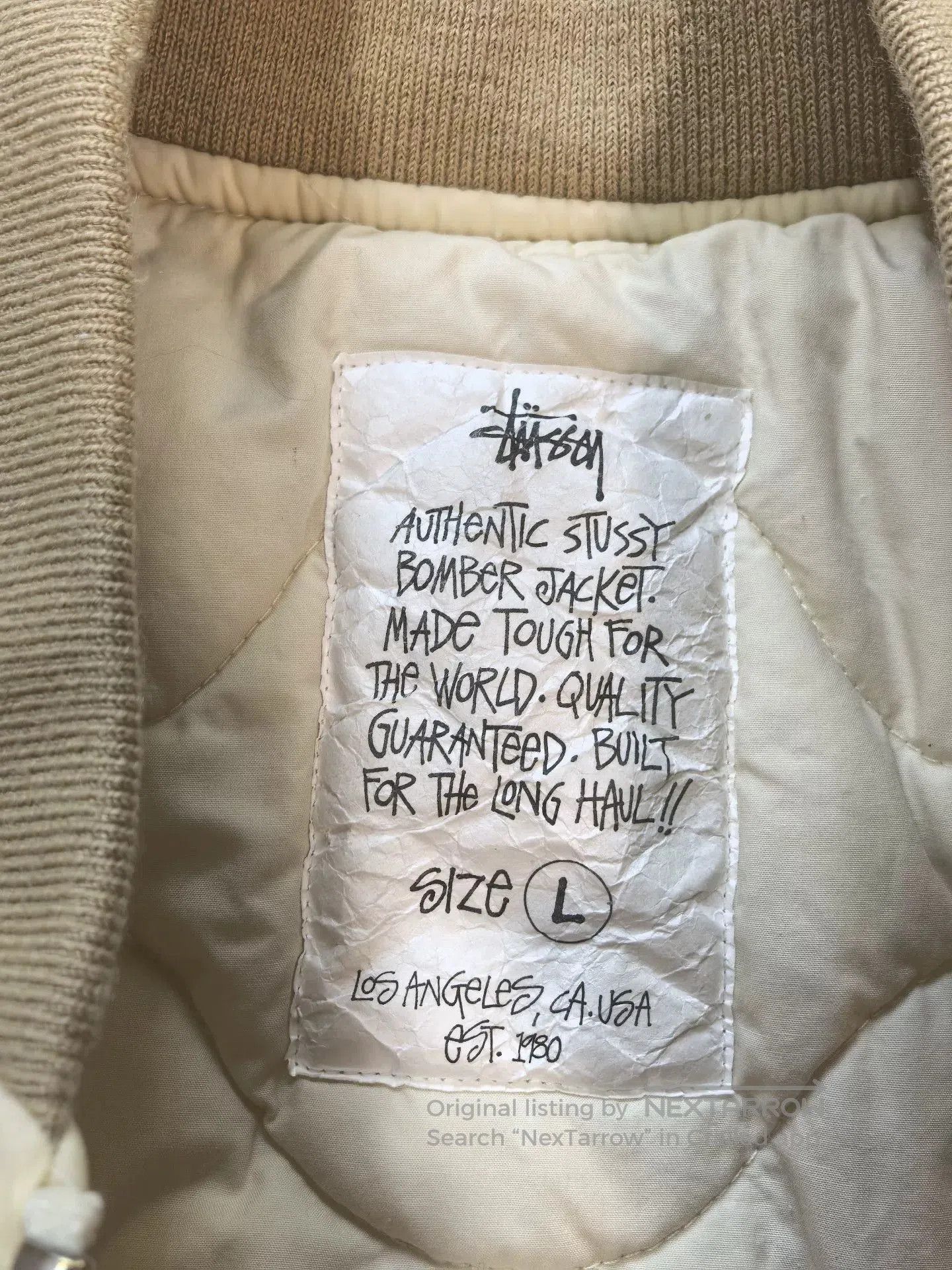 Stussy stussy waxed bomber jacket reversible autumn 2024. Size US L / EU 52-54 / 3 - 6 Thumbnail