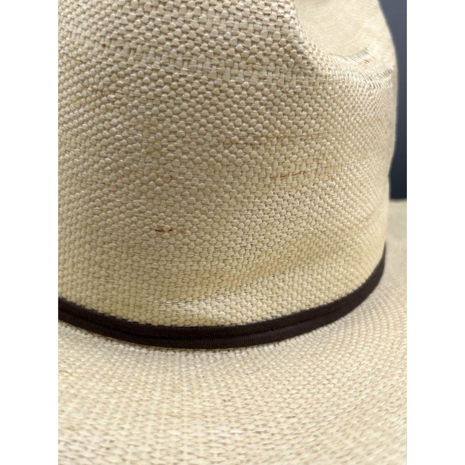CO VINTAGE American Hat Co Bangora Cowboy Hat Fitted Mens 6 5/8 Tan Straw Ventilated Cattleman Hat Beige Wide Brim Mens Cowboy Hat Size ONE SIZE - 5 Thumbnail