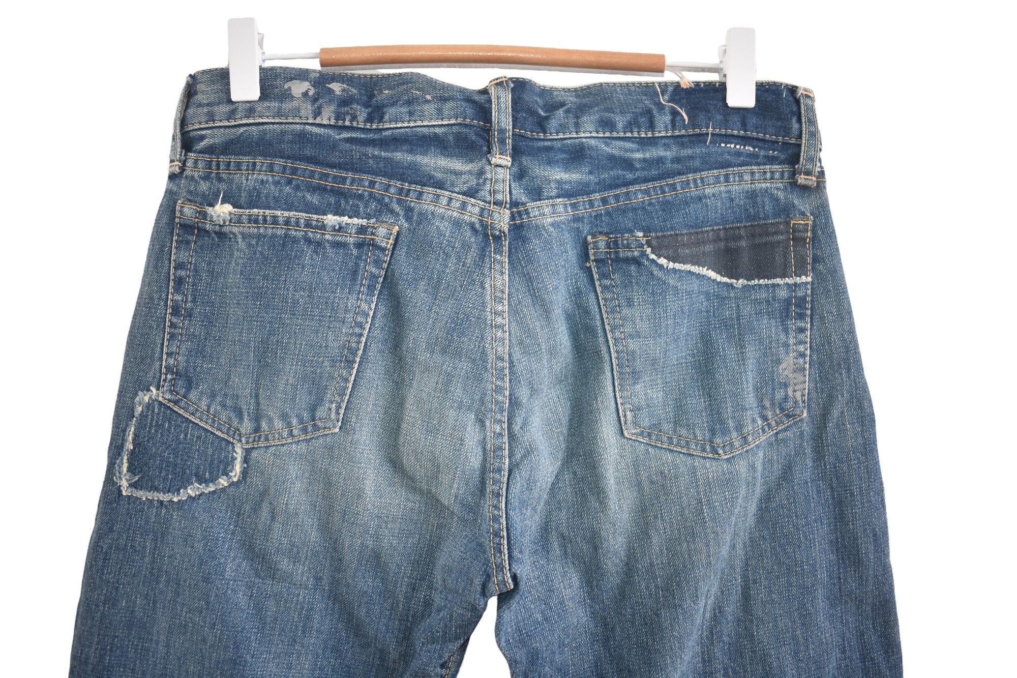 If Six Was Nine × Japanese Brand × OMNIGOD Vintage DMG patcwrok Distress Pants Size US 31 - 5 Thumbnail