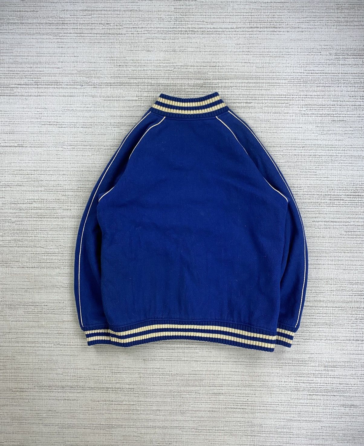Vintage Vintage Antiballistic Wool Varsity Plain Jacket Size US L / EU 52-54 / 3 - 2 Thumbnail