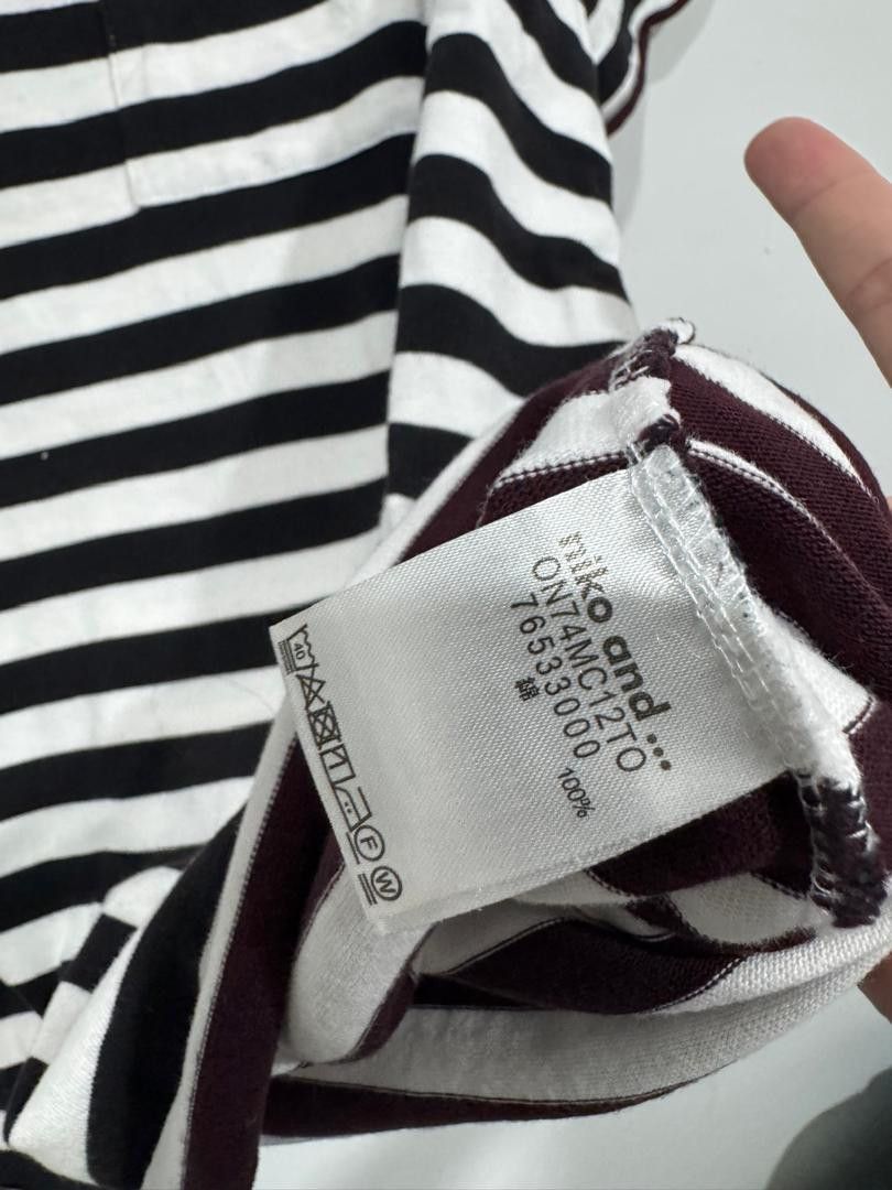 Designer × Japanese Brand Niko and... Oversized Stripes Tee Size US L / EU 52-54 / 3 - 4 Thumbnail