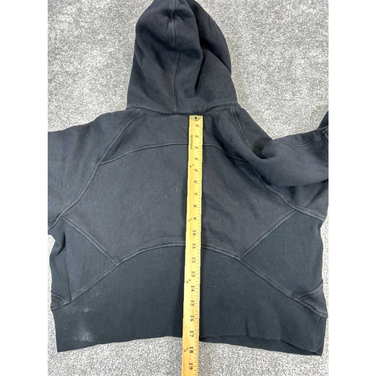 Lululemon Lululemon Scuba Hoodie Womens M Black Pullover Navy Logo Lightweight Fleece Activewear Winter/Run Womens Size M / US 6-8 / IT 42-44 - 7 Thumbnail