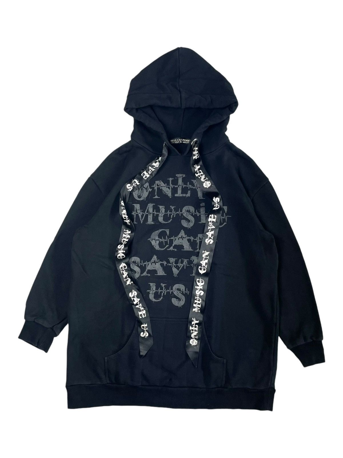 Japanese Brand Hell Cat Punks Music Hoodie Black Size US L / EU 52-54 / 3 - 1 Thumbnail