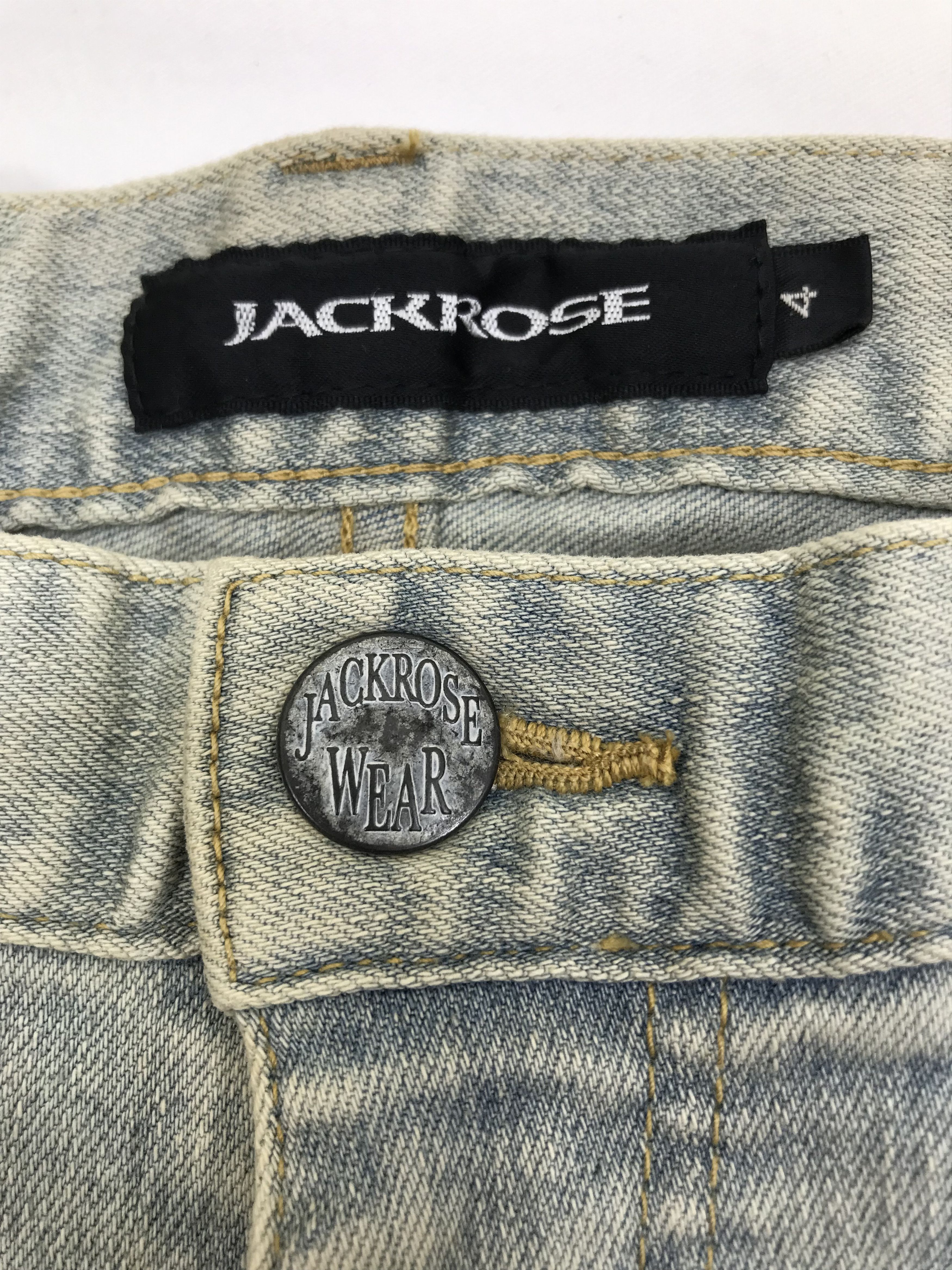 JACKROSE Vintage Jack Rose Light Wash Skinny Jeans Size US 32 / EU 48 - 13 Thumbnail
