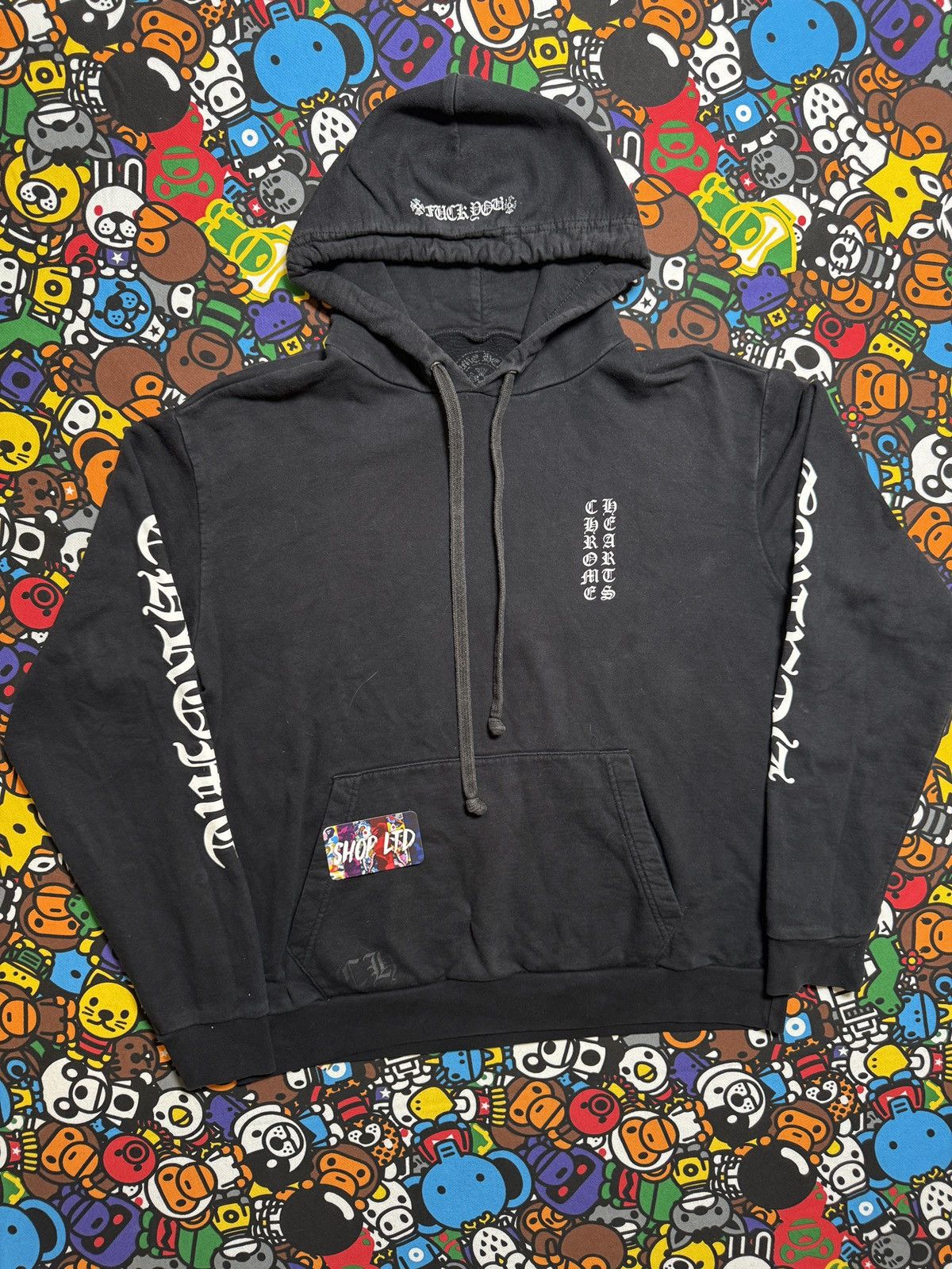 Chrome Hearts Chrome Hearts Black Script Pullover Hoodie Size US M / EU 48-50 / 2 - 2 Thumbnail