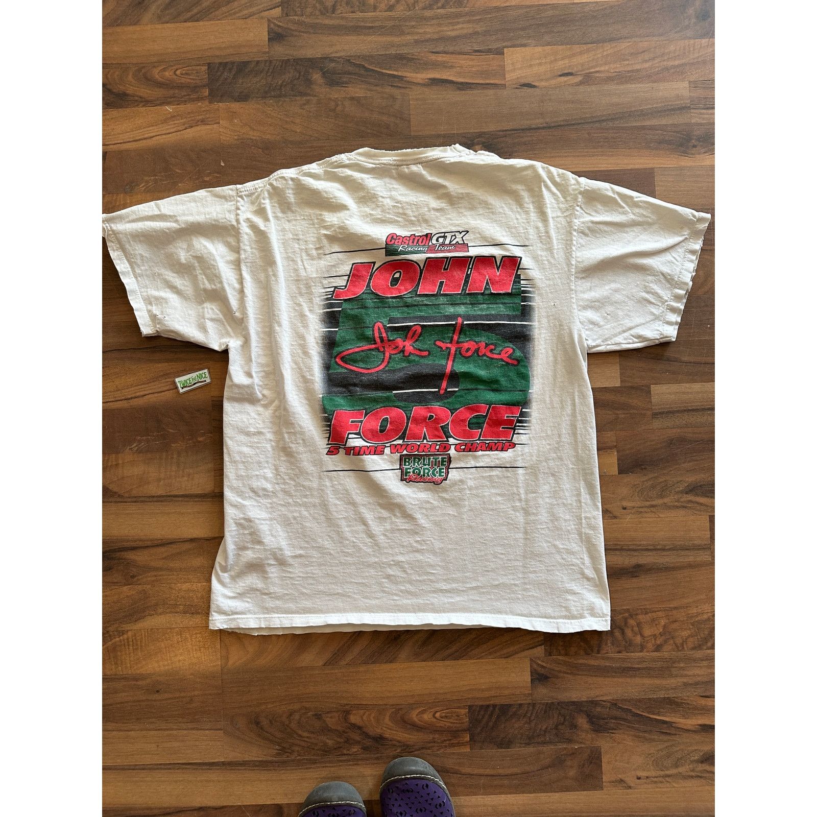 Jerzees 1996 Fear The Force 5 time Champion John Force Size XL Size US XL / EU 56 / 4 - 5 Thumbnail