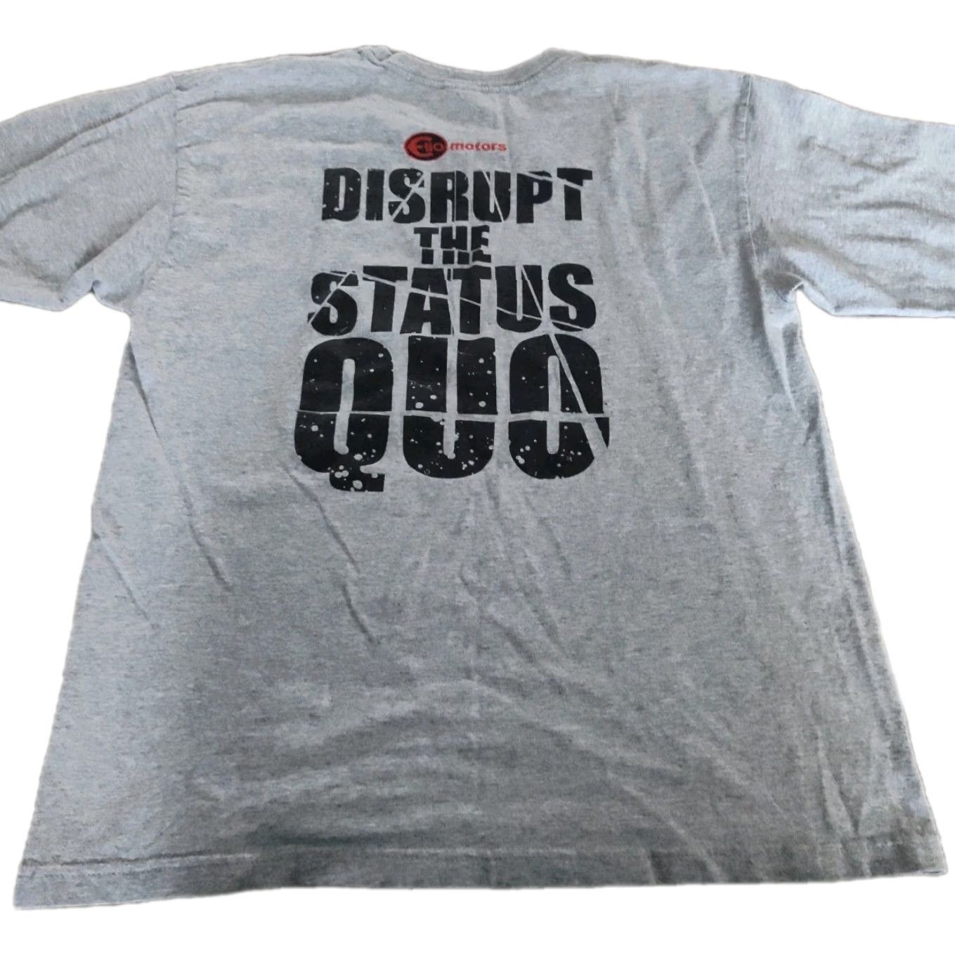 Celio VINTAGE Bayside Elio Motors T Shirt Disrupt The Status Quo LOGO/Vehicle Long Sleeve Gray 100% Cotton Men L - The True American Made Tee Size US L / EU 52-54 / 3 - 2 Thumbnail