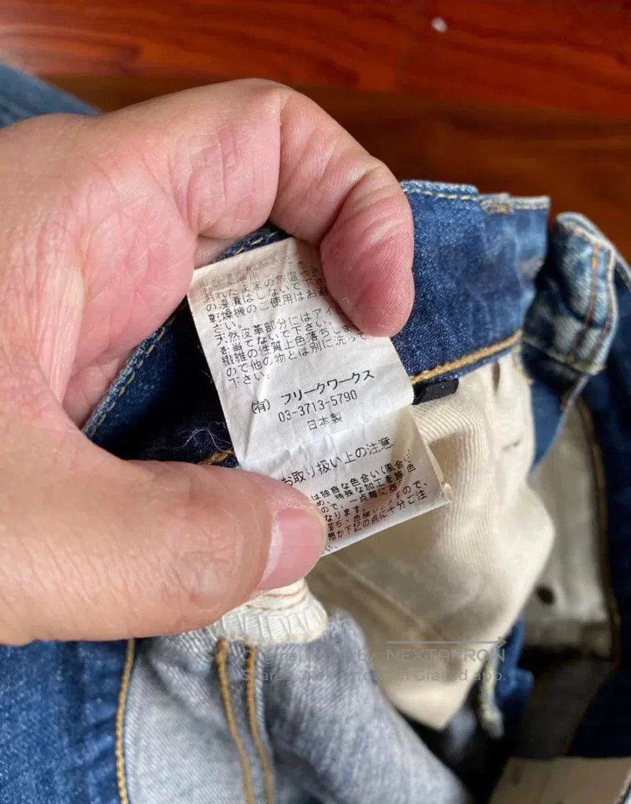 FDMTL vintage distressed yellow mud denim pants. Size US 30 / EU 46 - 5 Thumbnail