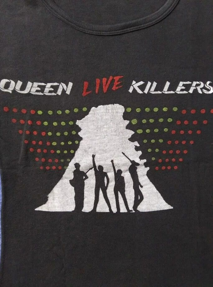 Vintage Vintage Queen Band Live Killers 1979 Crazy Tour T-shirt Size US S / EU 44-46 / 1 - 2 Thumbnail