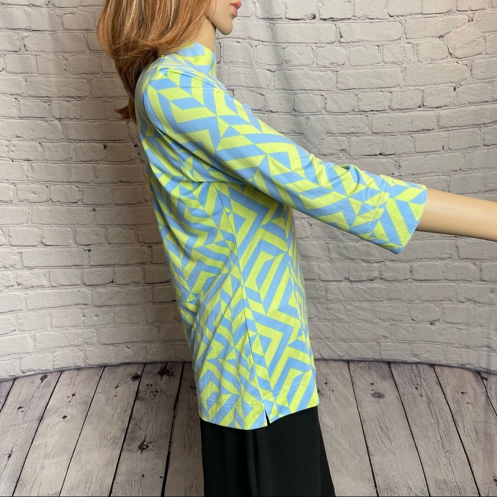 Other Sport Haley Golf Chevron Blue Yellow Shirt Size S Size S / US 4 / IT 40 - 4 Thumbnail