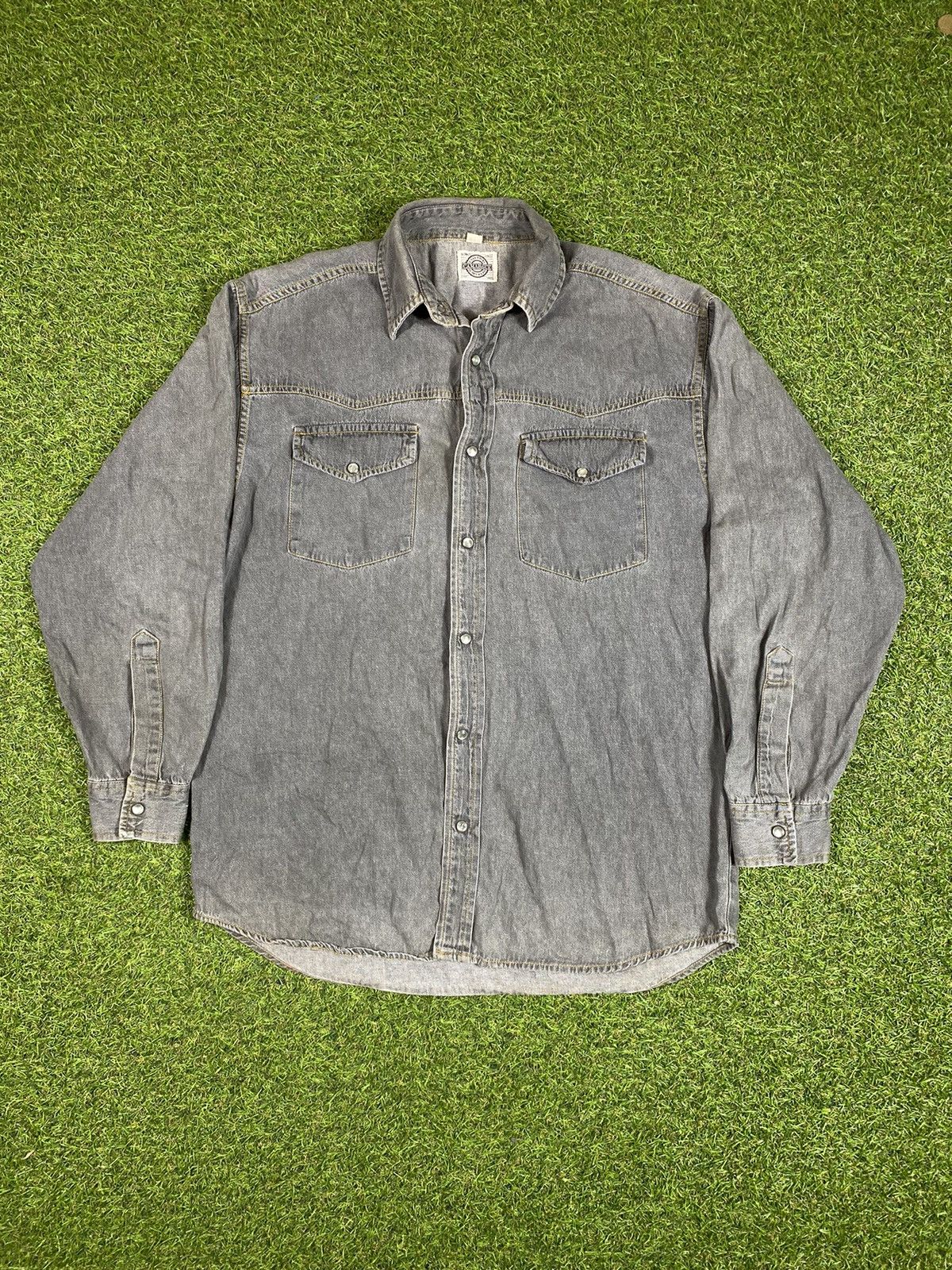 Vintage Vintage 90s Jeans shirt denim streetwear style size M Size US M / EU 48-50 / 2 - 2 Thumbnail