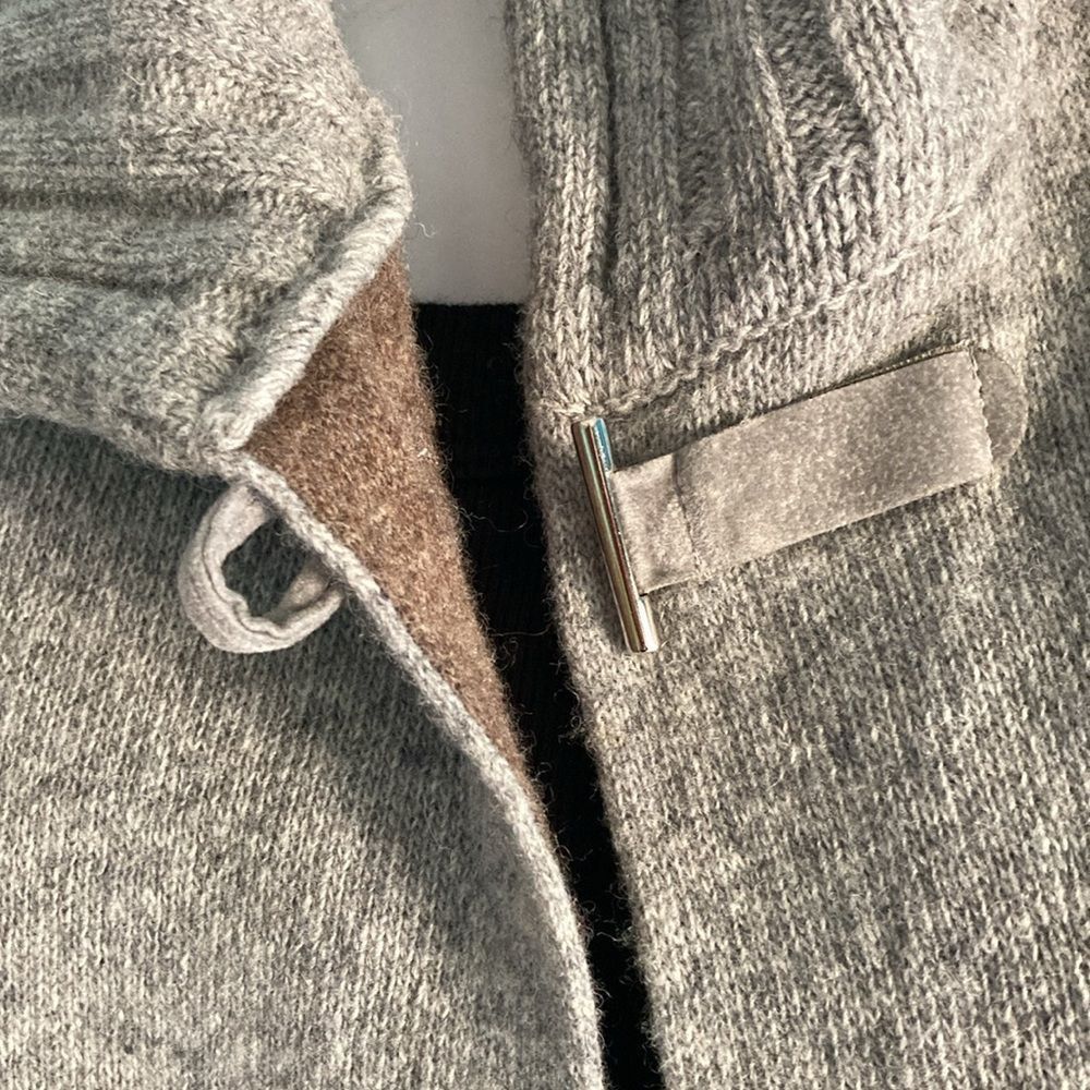 Other AIDA Womens Size M Gray Long Cardigan Sweater Wool Blend One Size M / US 6-8 / IT 42-44 - 11 Thumbnail