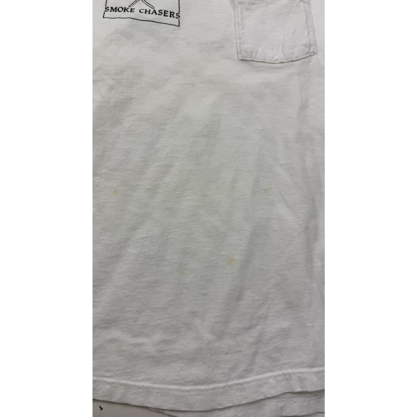 Vintage VINTAGE Stedman Idaho City Smoke Chasers Shirt Mens L White Crew Neck Graphic Print Fire Tee USA Size US L / EU 52-54 / 3 - 4 Thumbnail