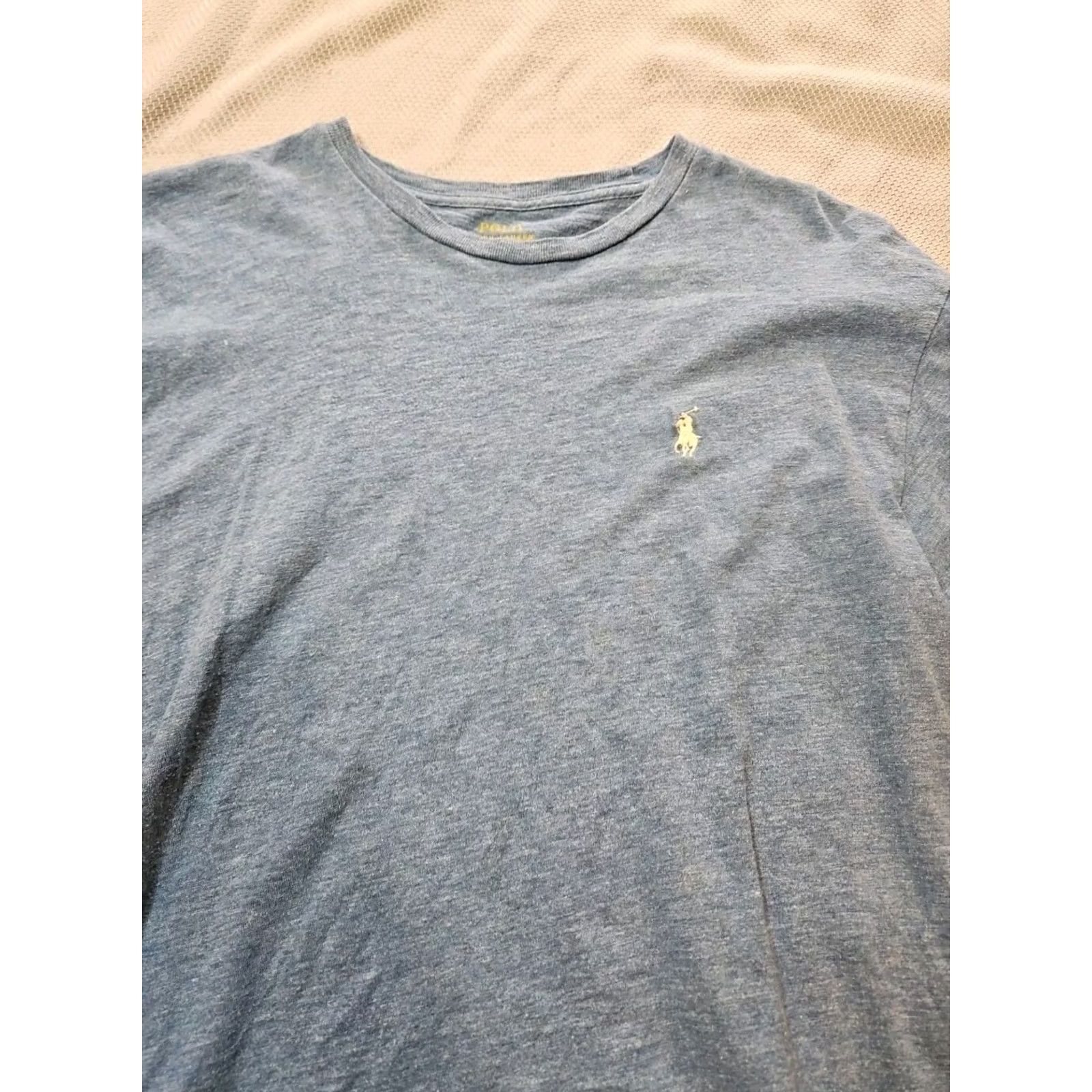 Polo Ralph Lauren Polo Ralph Lauren Shirt Mens S Blue Heather Crewneck Casual Cotton Knit Size US S / EU 44-46 / 1 - 2 Thumbnail