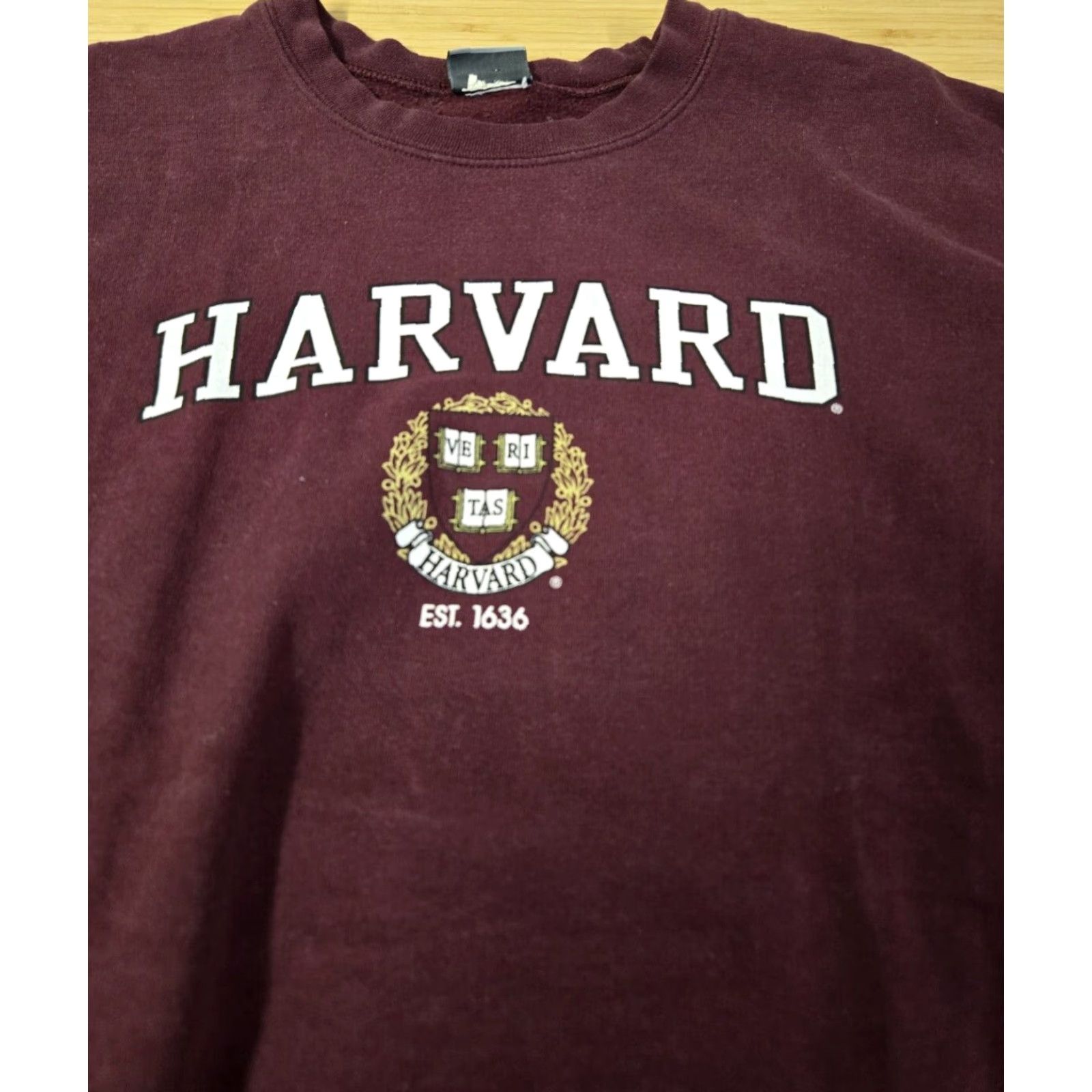 Vintage VINTAGE MV Sport Harvard University Ivy Burgundy Pullover Sweatshirt M Mens Crew Neck Cotton Blend Fleece Logo University 90s? (ignore) Size US M / EU 48-50 / 2 - 4 Thumbnail