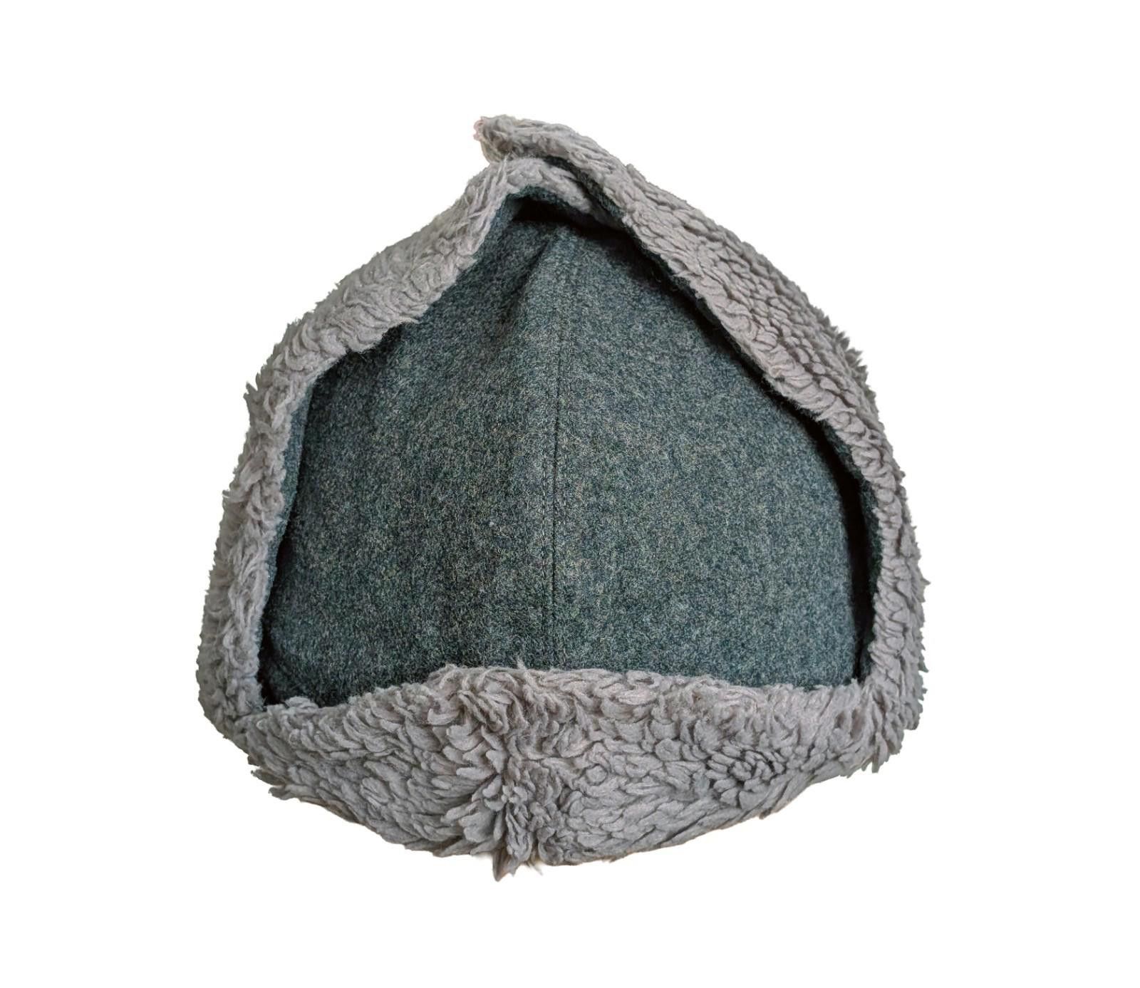 The Unbranded Brand 70s Swiss Army Winter Wool Trapper Field Cap - Large Size ONE SIZE - 3 Thumbnail