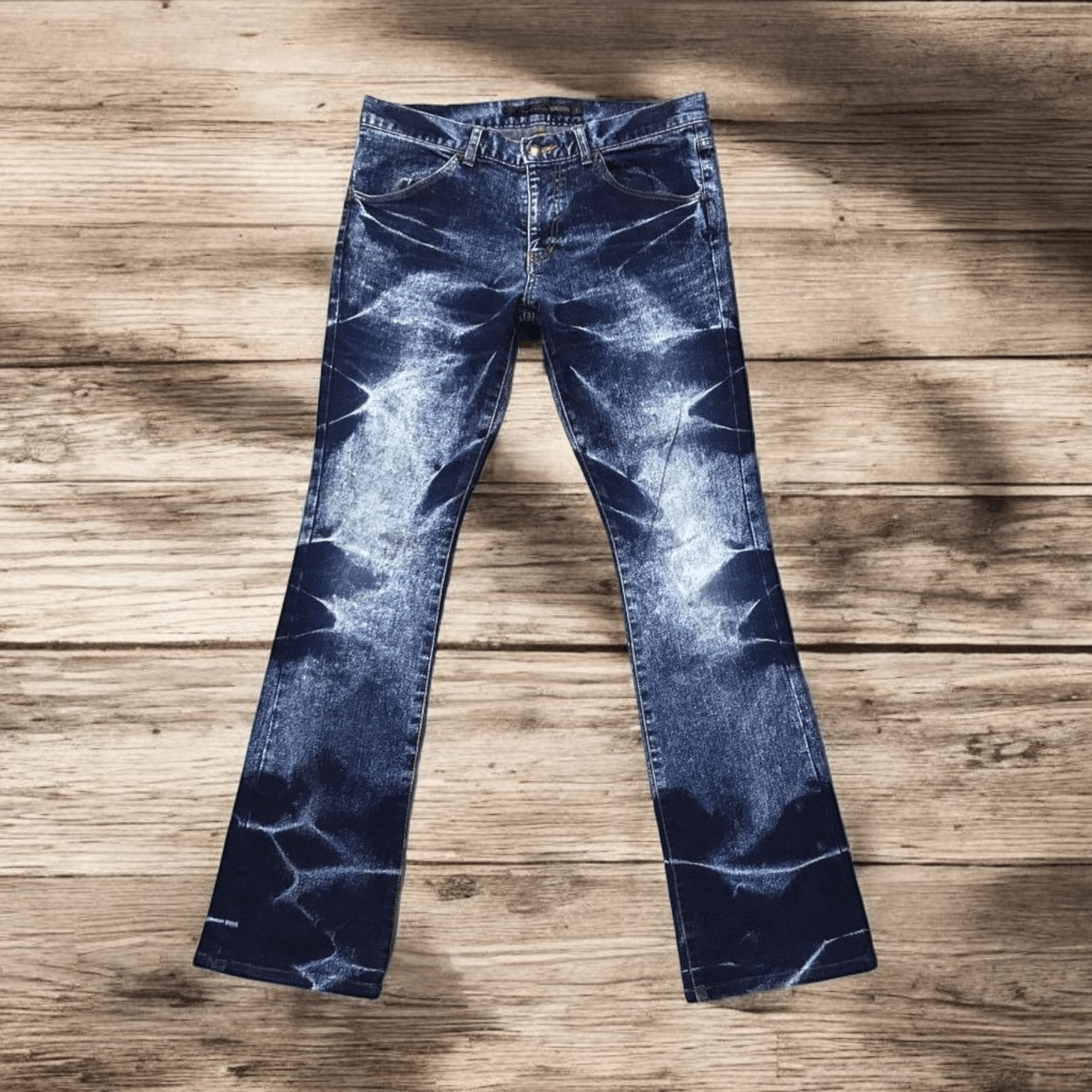 14th Addiction OG Flare Jeans Schlussel Bootcut Denim Size US 33 - 2 Thumbnail