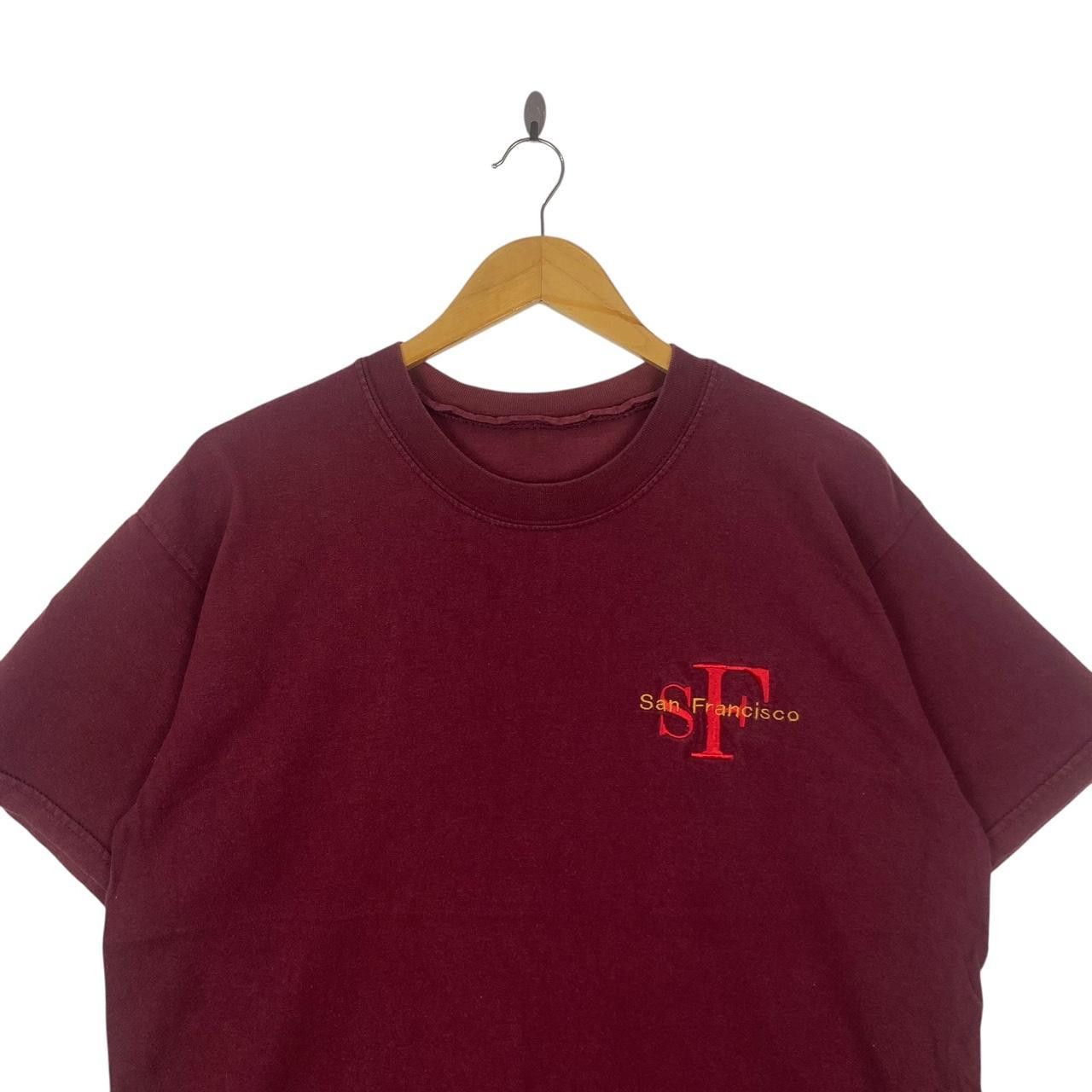 Vintage Vintage SAN FRANCISCO USA Embroidered Logo Tee Size L / US 10 / IT 46 - 2 Thumbnail