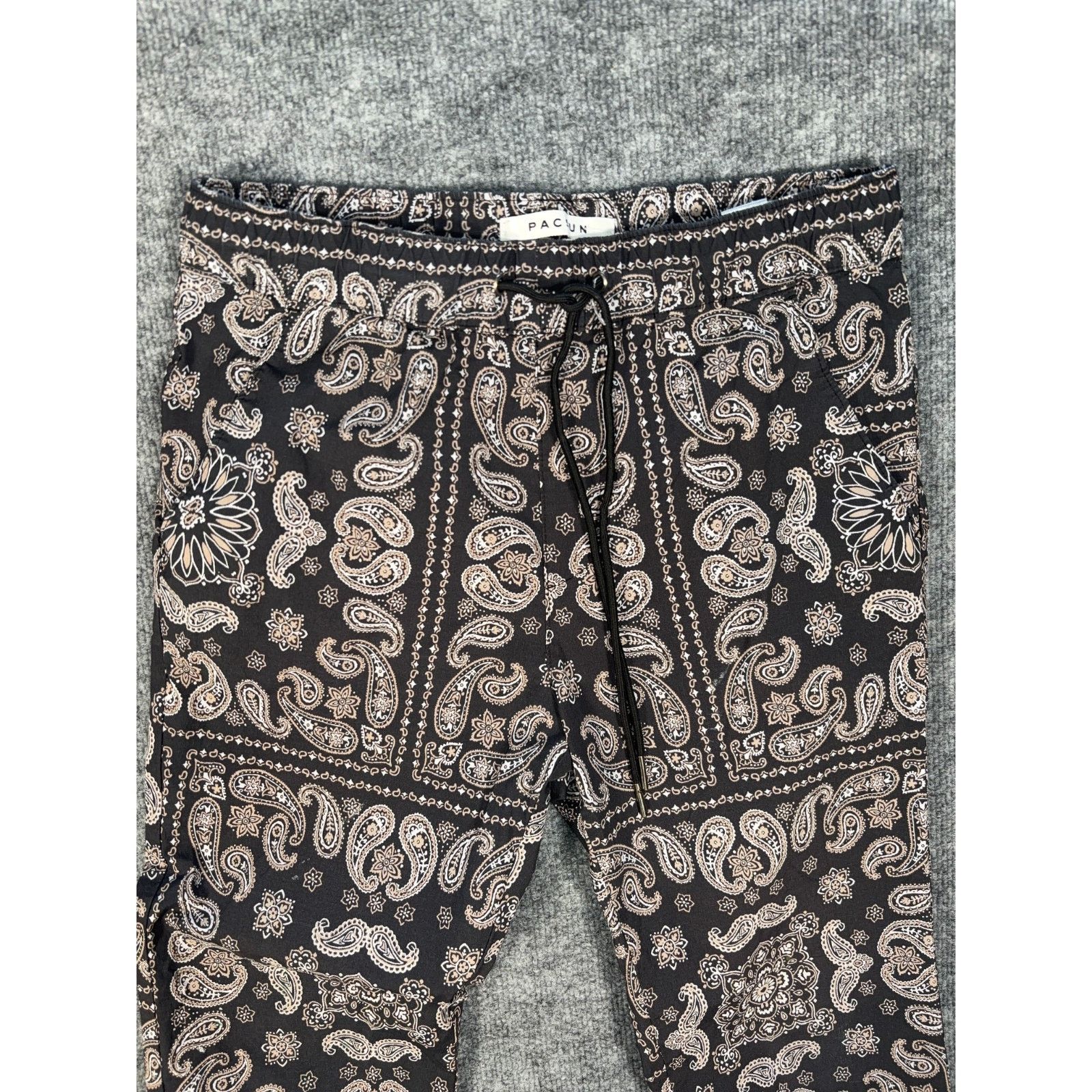 Pacsun PacSun Paisley Womens Joggers Print Black White Small Size 27" / US 4 / IT 40 - 2 Thumbnail