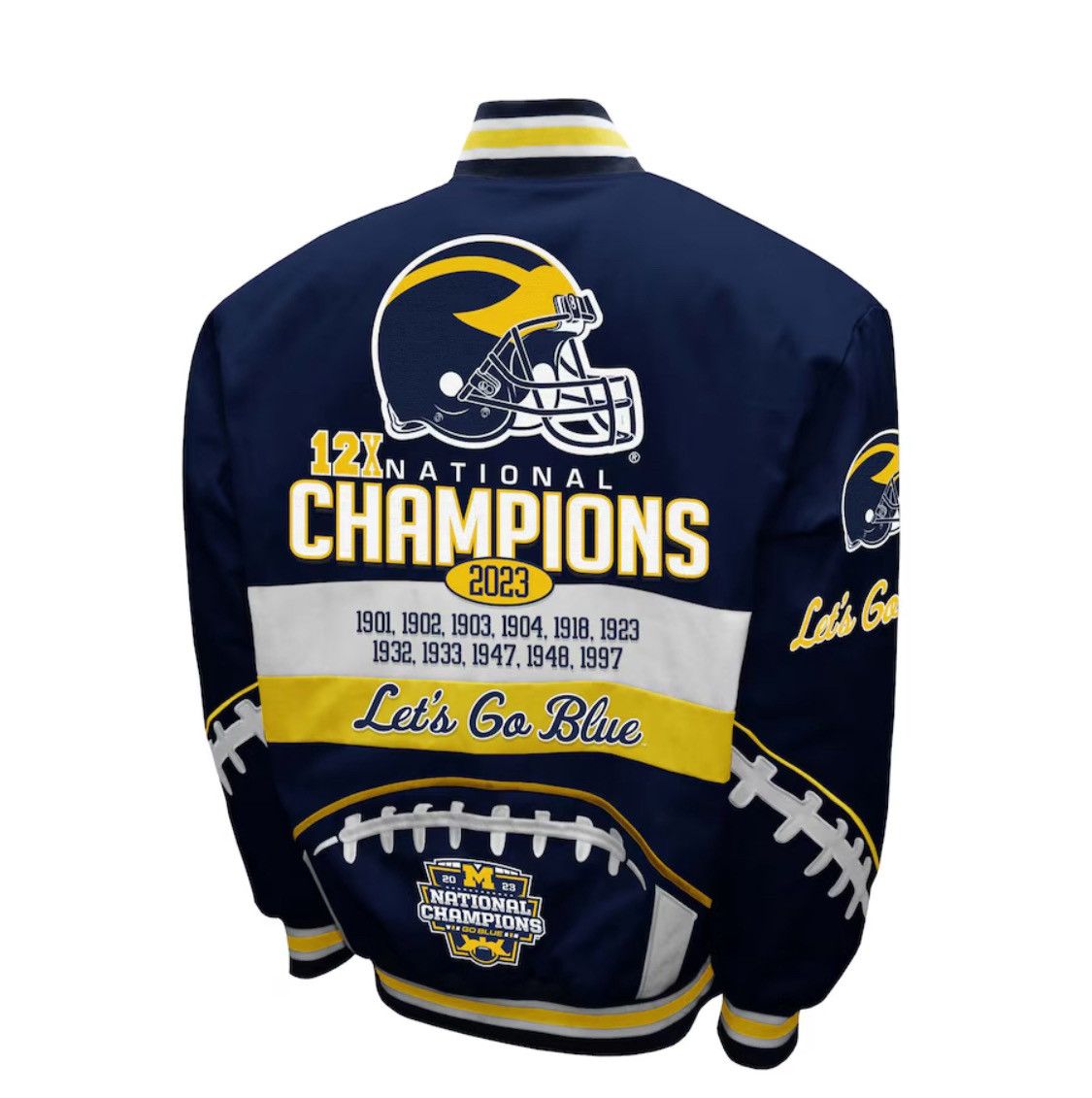 NCAA Michigan Wolverines Champions Franchise Club Bomber Size US L / EU 52-54 / 3 - 4 Thumbnail