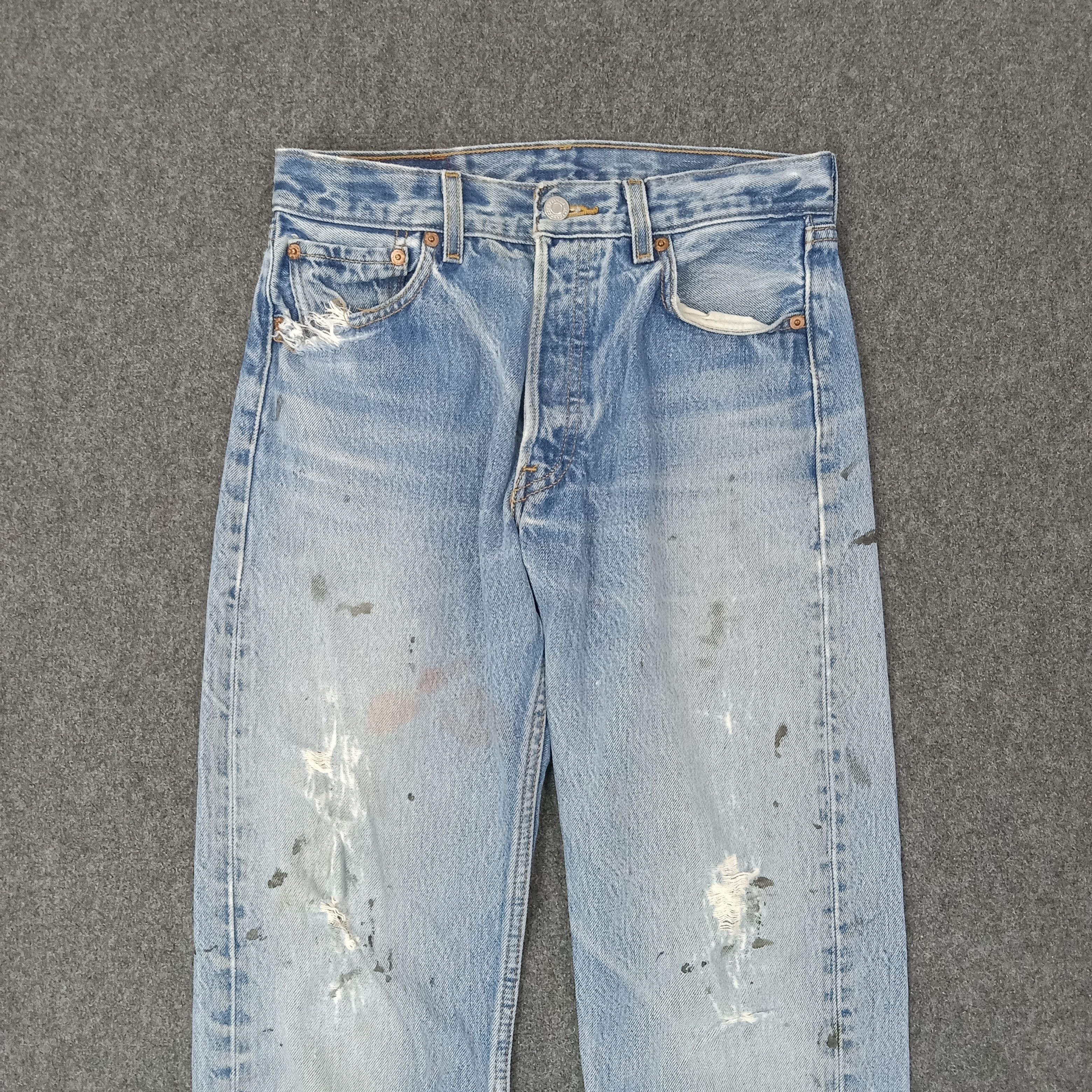 Levi's Levi's 501 American Distressed Denim Jeans C252N10 Size US 28 / EU 44 - 2 Thumbnail