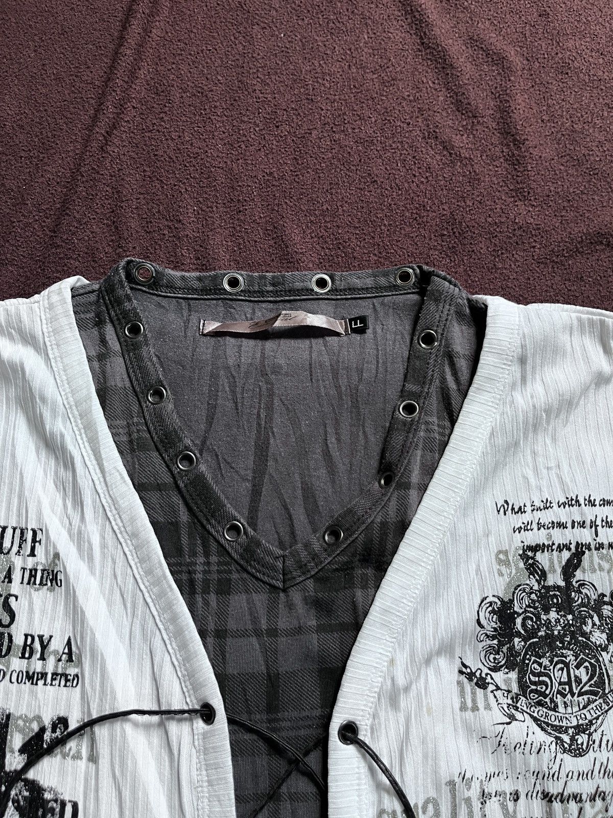 Japanese Brand BLACK LEBEL POEM LONGSLEEVE Size US L / EU 52-54 / 3 - 4 Thumbnail