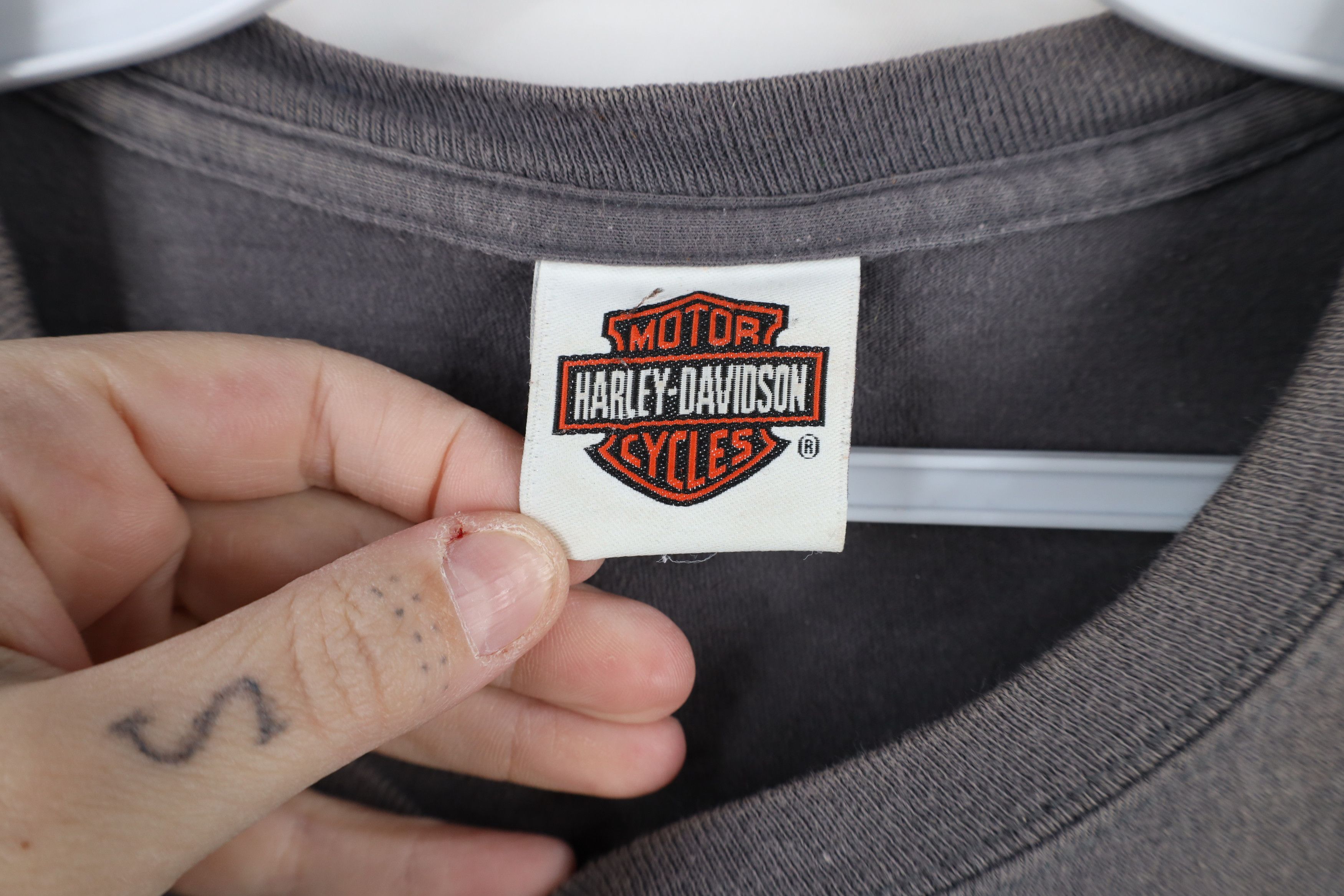 Harley Davidson × Vintage Vintage Y2K Harley Davidson Spell I Don't Do Rules T-Shirt Size US M / EU 48-50 / 2 - 6 Thumbnail