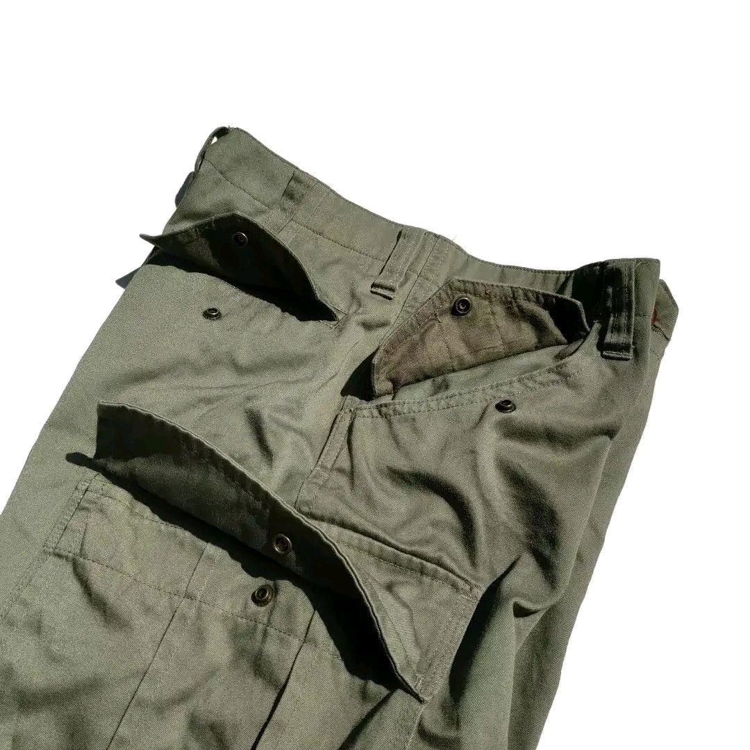 Japanese Brand Klein Plus Homme Japanese Brand Olive Green Cargo Pants Size US 28 / EU 44 - 7 Thumbnail