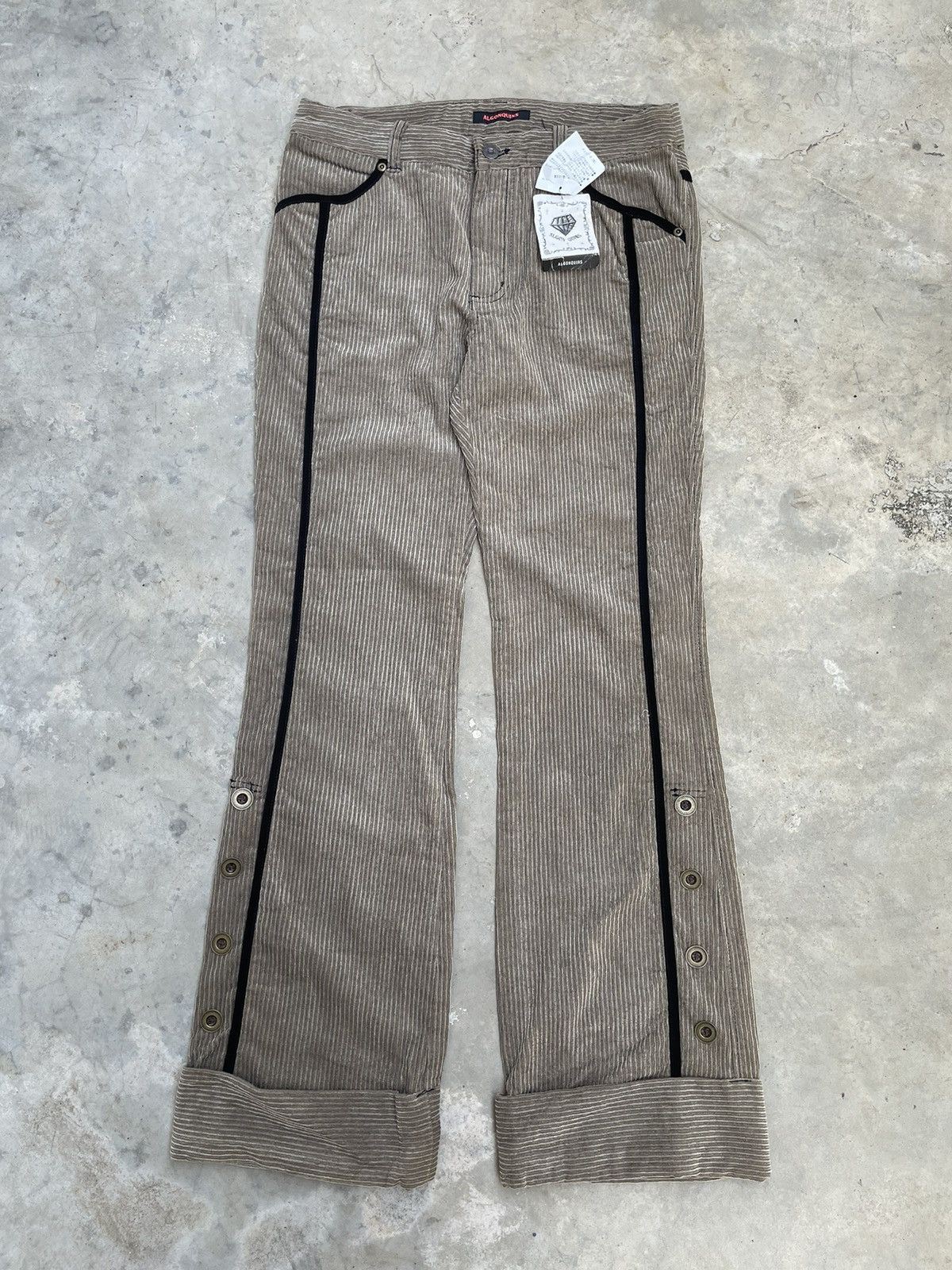 image of If Six Was Nine x Le Grande Bleu L G B Vintage Algonquins Punk Flare Corduroy Pants in Brown (Size 
