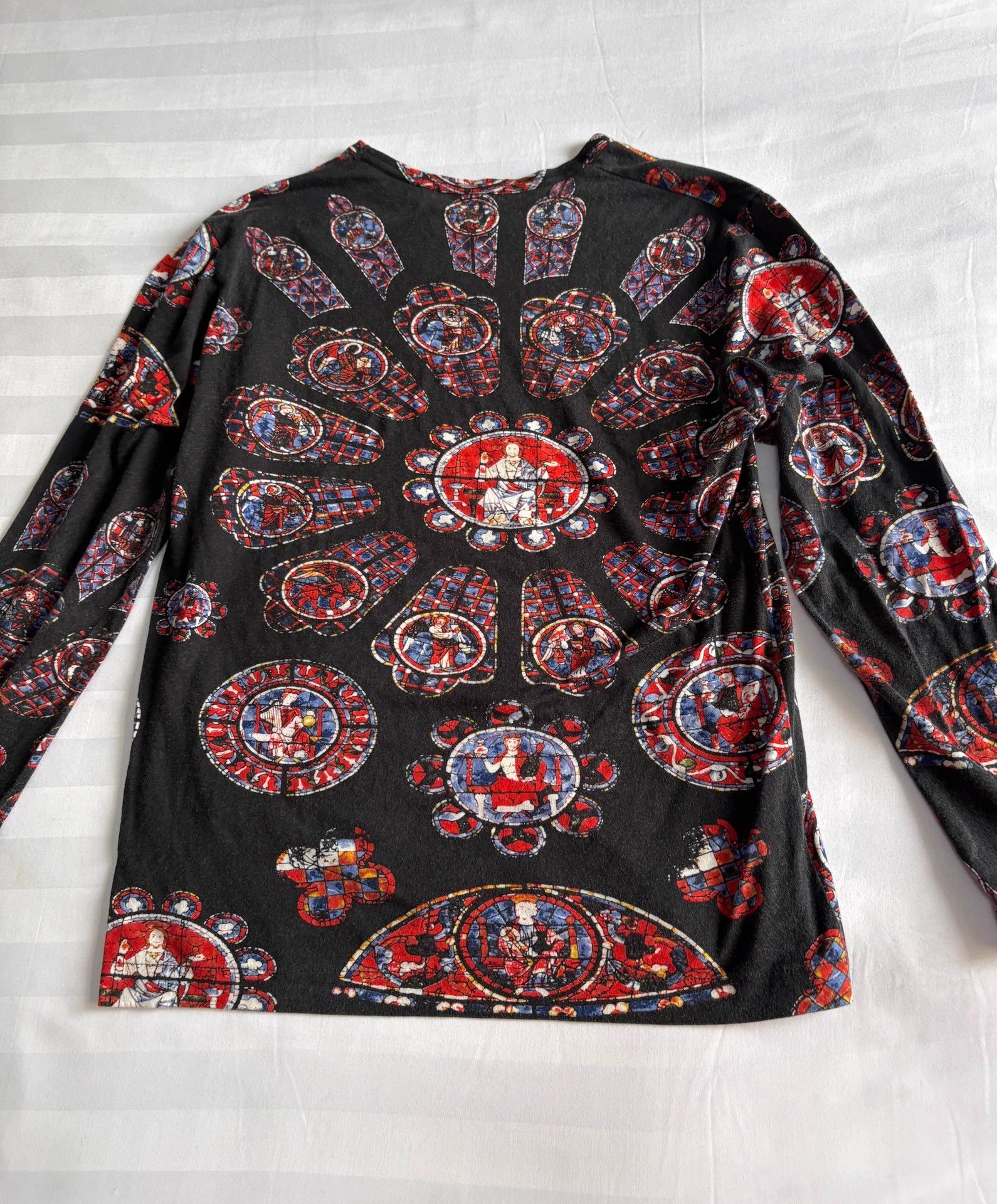 Comme des Garcons CDG 91ss Vintage Buddha Print Long Sleeve Top Size M / US 6-8 / IT 42-44 - 8 Thumbnail