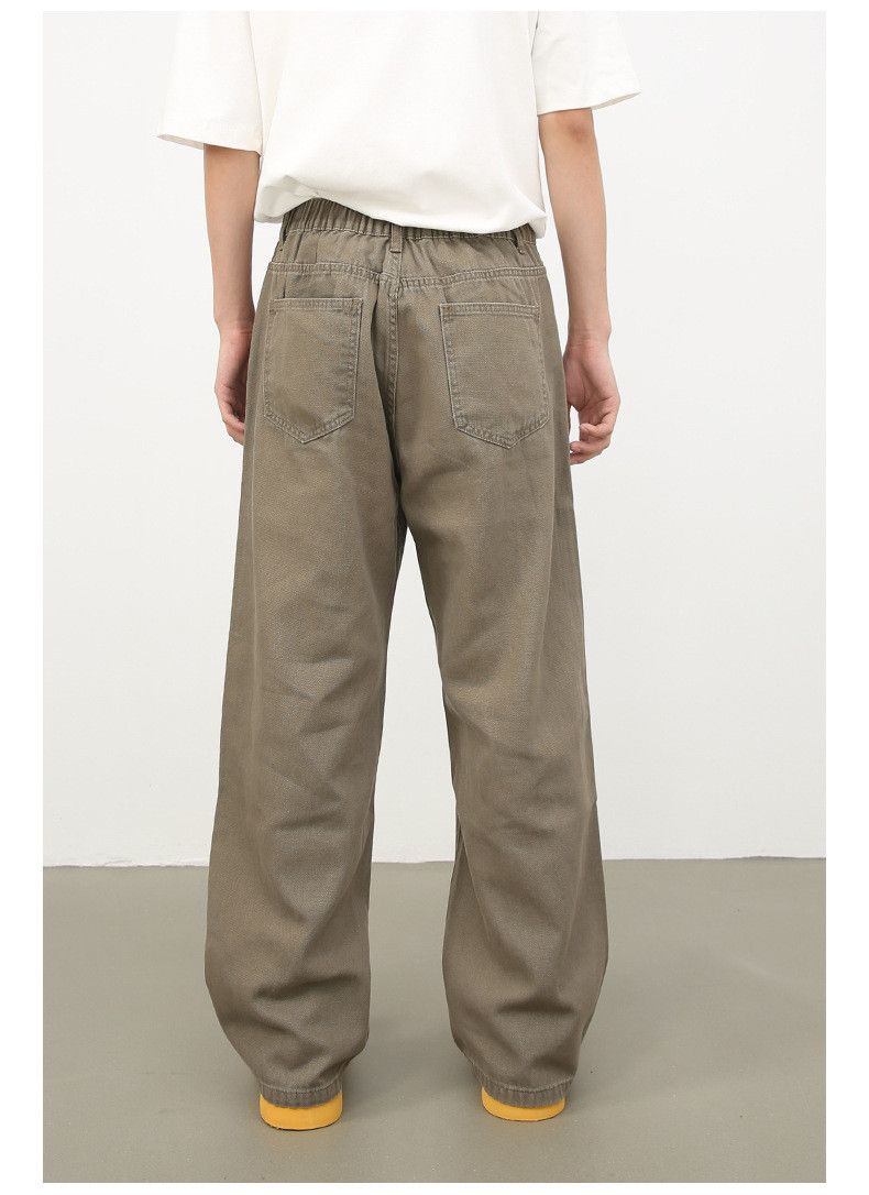 Japanese Brand × Jean Retro elastic waist men's loose casual wide leg jeans Size US 32 / EU 48 - 5 Thumbnail