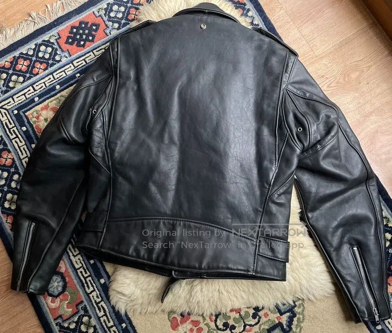 Schott Schott Leather coat Size US XXS / EU 40 - 3 Thumbnail