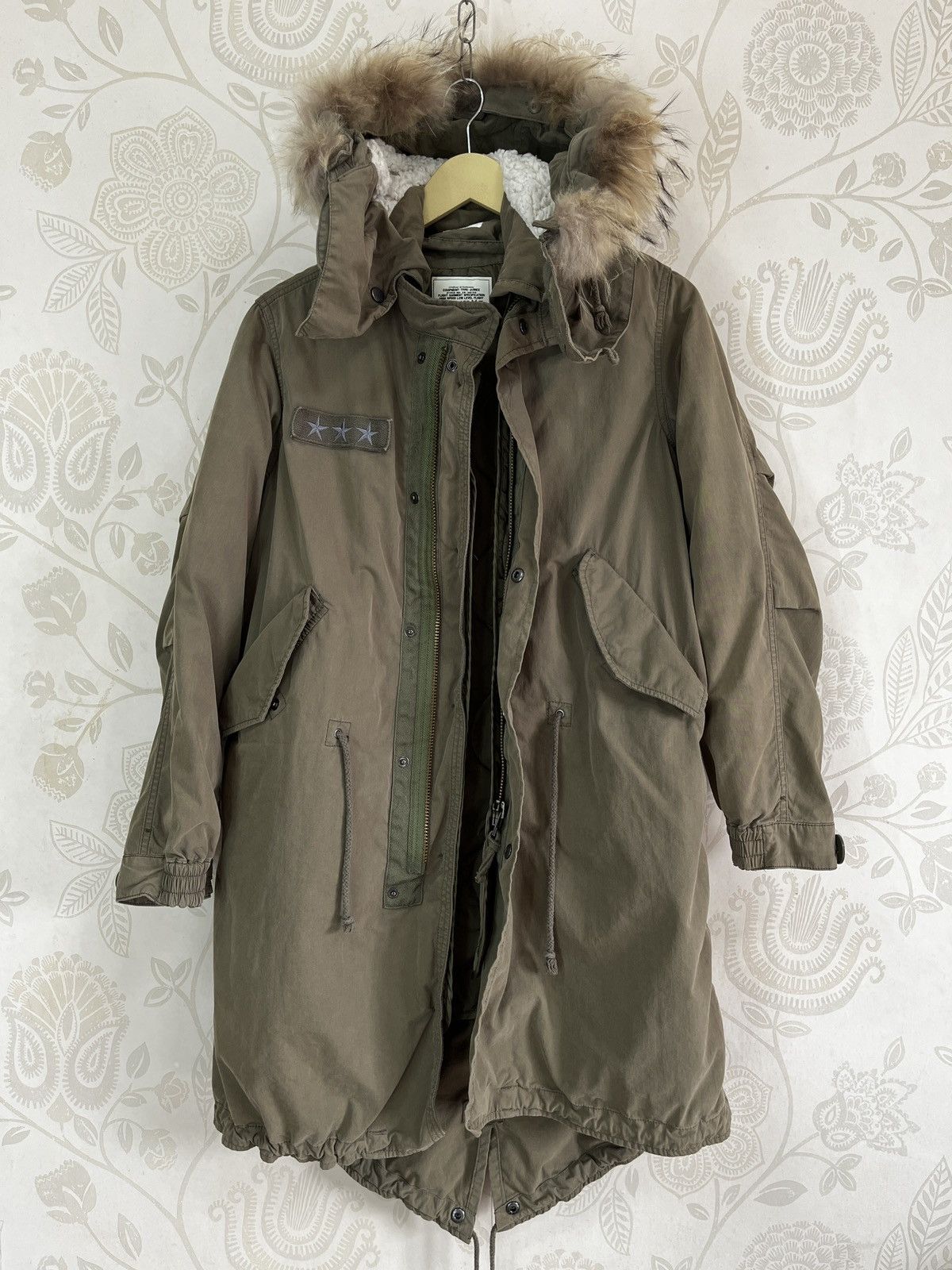 Alpha Industries Avirex Alpha Industries Hood Fur Ruff Long Parka Jacket Size US M / EU 48-50 / 2 - 2 Thumbnail