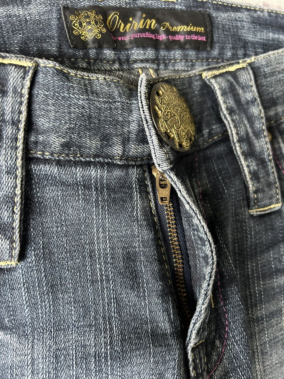 Japanese Brand Oririn Rabbit Flared Jeans Size 32" / US 10 / IT 46 - 11 Thumbnail