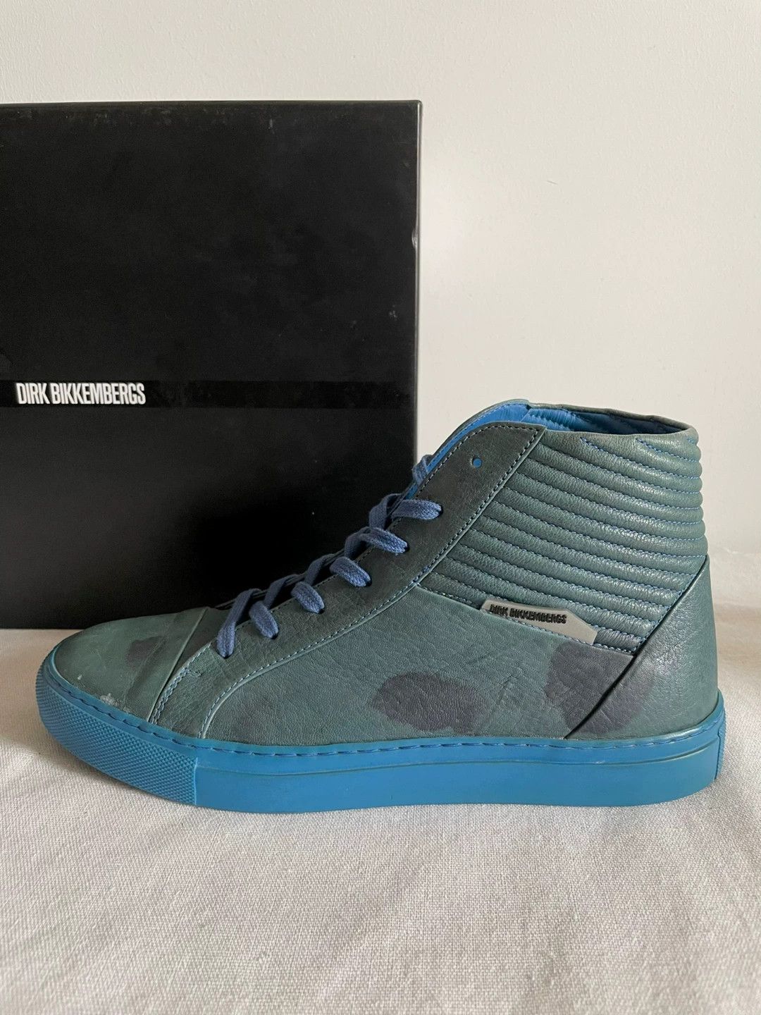 Dirk Bikkembergs Dirk Bikkembergs Emerald Green Distressed Sneaker 40 Size US 7 / EU 40 - 3 Thumbnail