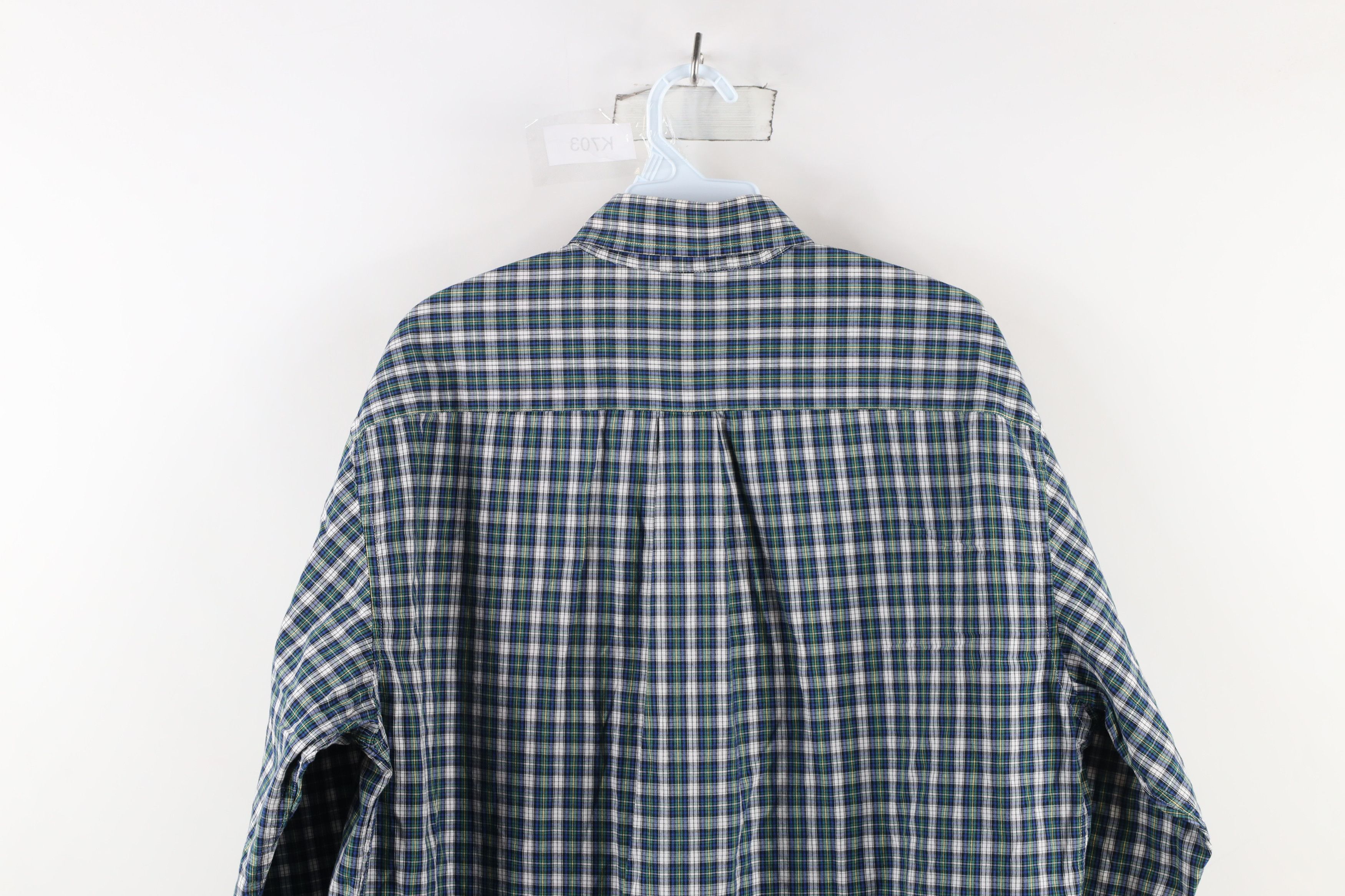 Brooks Brothers × Vintage Vintage Brooks Brothers Cotton Button Down Shirt Plaid Size US M / EU 48-50 / 2 - 8 Thumbnail