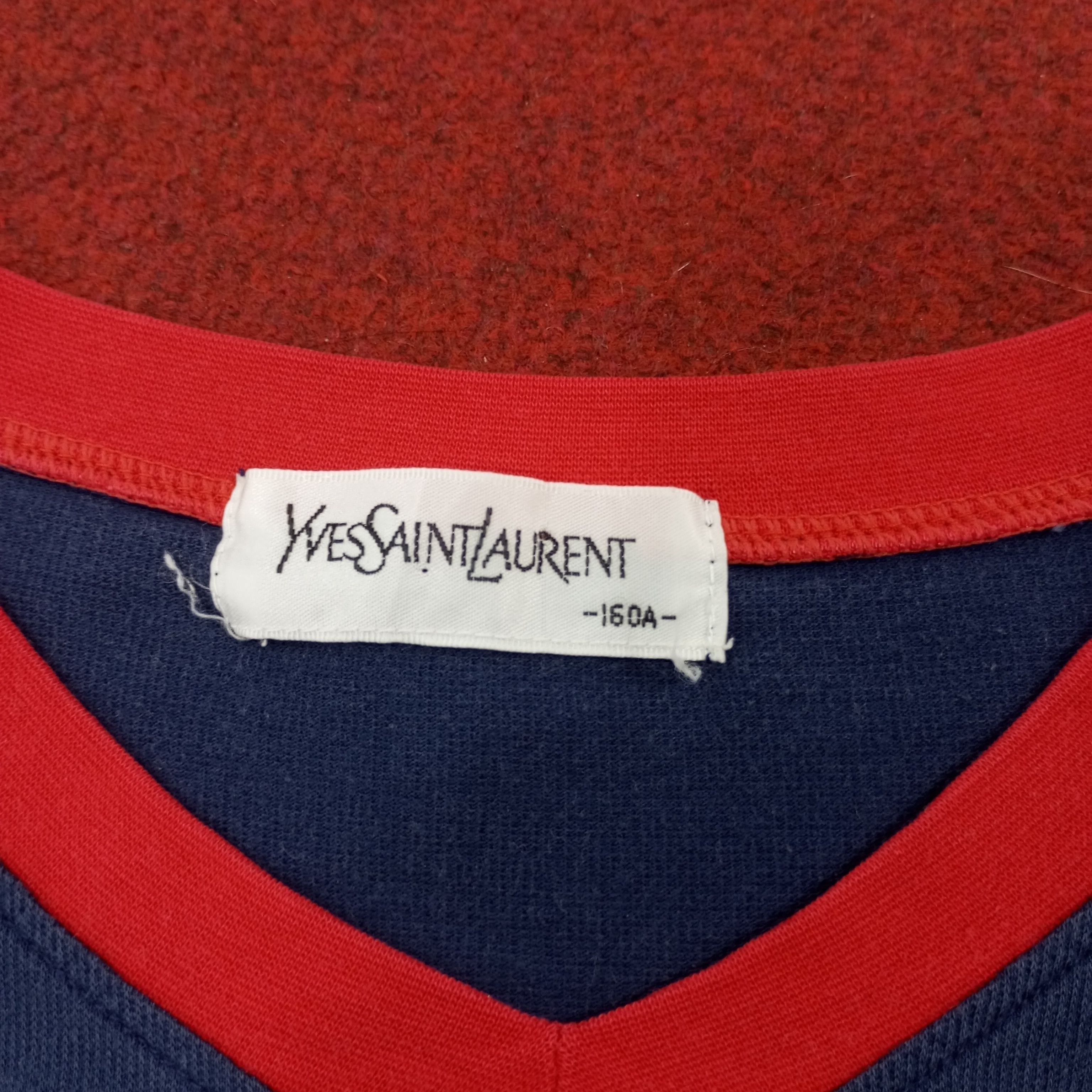 Vintage × Yves Saint Laurent Yves Saint Laurent Fashion Designer Brand Spellout Tshirt Size US L / EU 52-54 / 3 - 7 Thumbnail