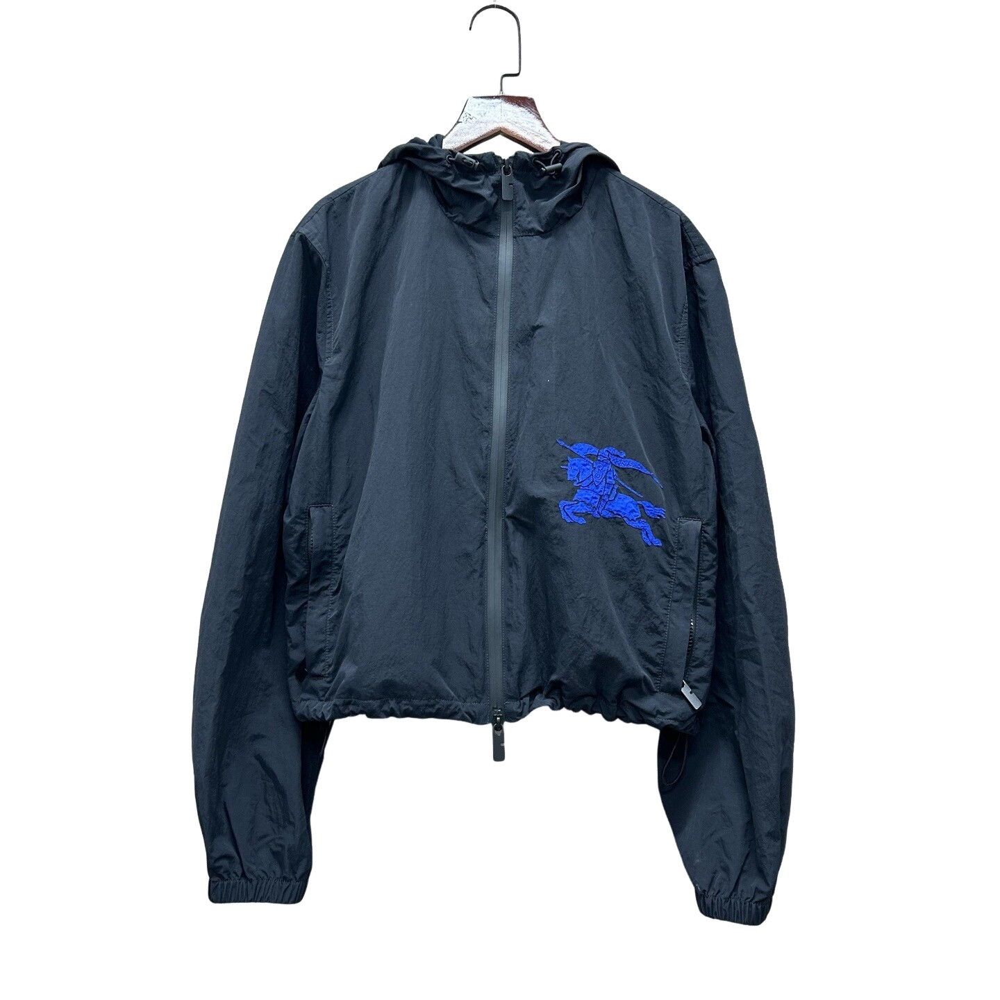 Burberry Burberry Blue Logo Hooded Light Jacket M Size US M / EU 48-50 / 2 - 1 Thumbnail