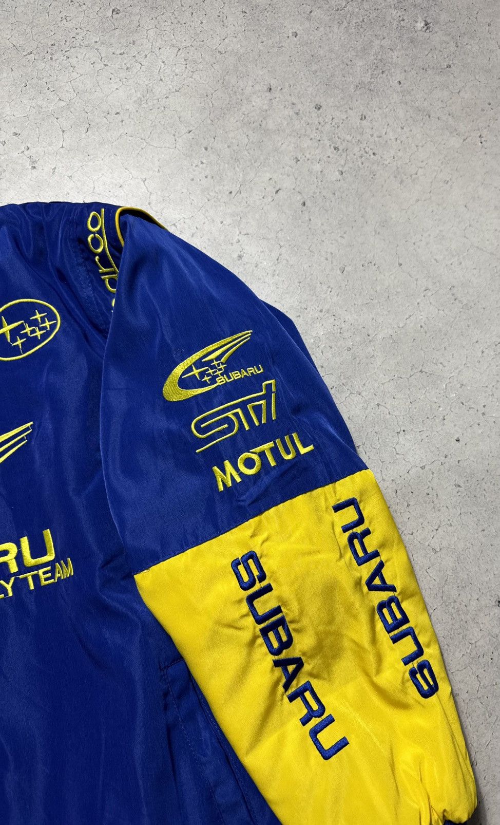 Vintage Subaru Pirelli Racing Bomber Jacket Blue Size US XL / EU 56 / 4 - 6 Thumbnail