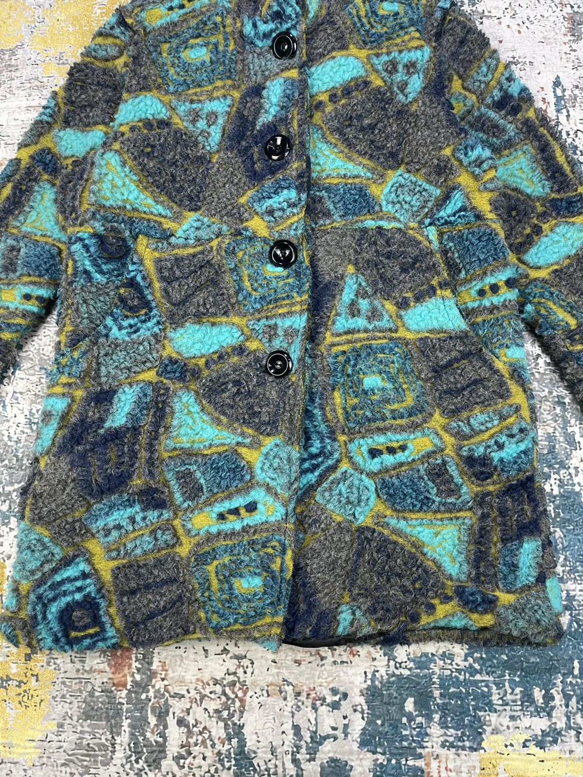 Japanese Brand Miyako Sen-I Hooded Boho Azure Tribe Native Jackets Size ONE SIZE - 2 Thumbnail