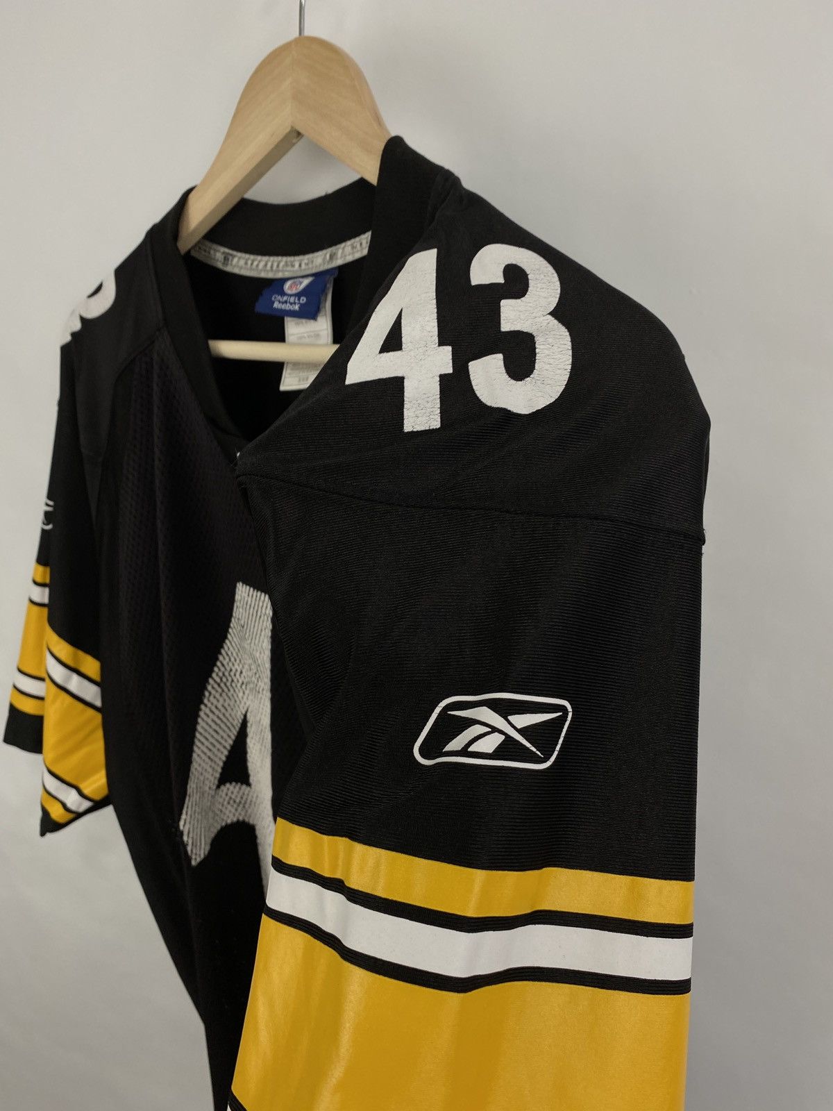 Reebok 🇺🇸 Vintage Y2K NFL Equipment Reebok Polamalu Football Jersey Size US M / EU 48-50 / 2 - 9 Thumbnail