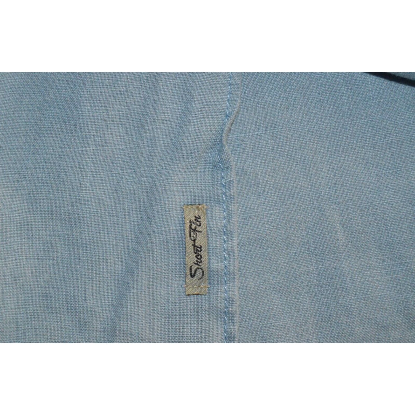 Vintage Short Fin Resort Wear Shirt Mens 3XL Blue Button Up Beach Linen NWOT Size US XXL / EU 58 / 5 - 5 Thumbnail