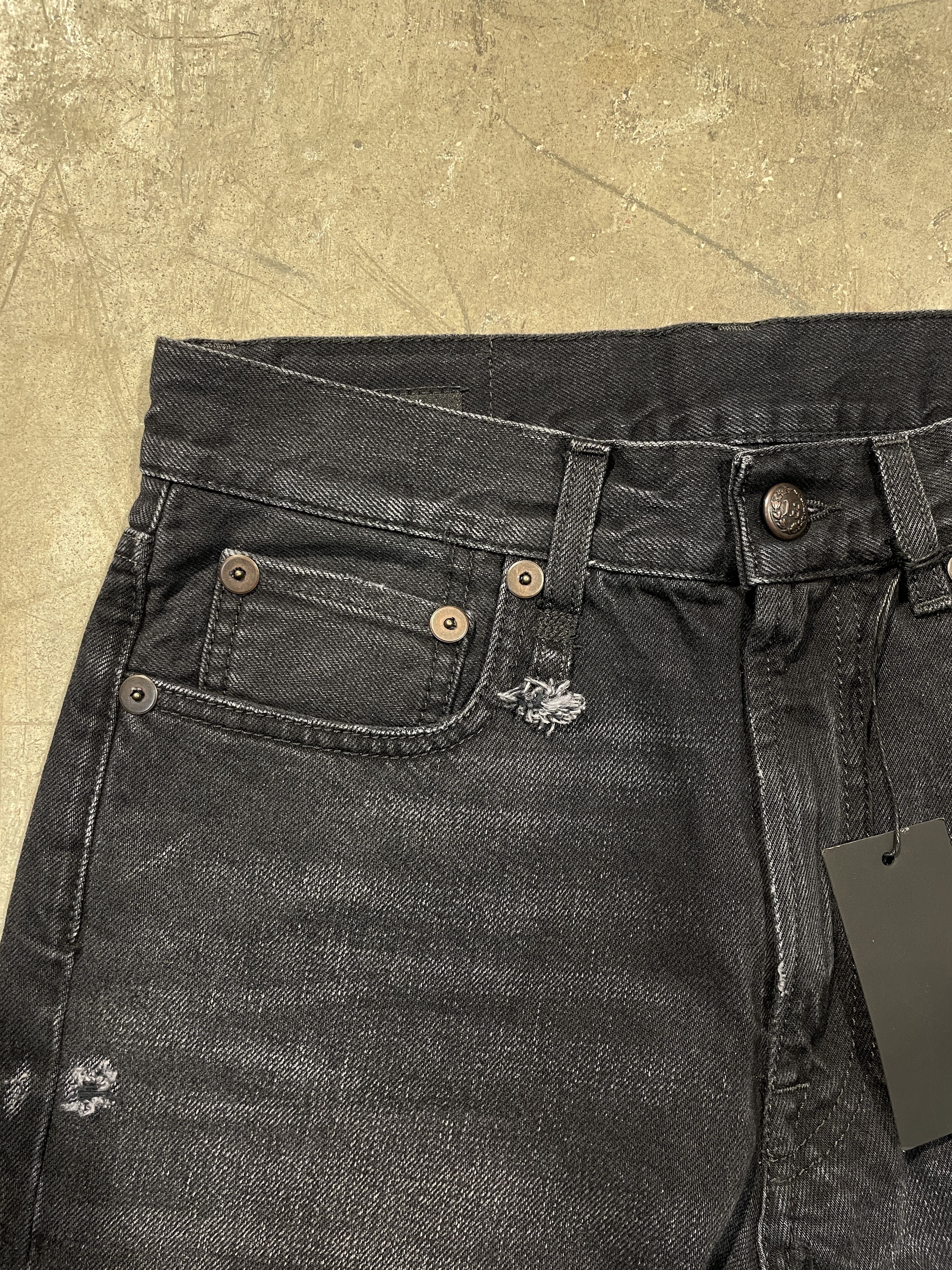 R13 R13 Boyfriend - JAKE BLACK Jeans Size 24" / US 00 / IT 34 - 5 Thumbnail