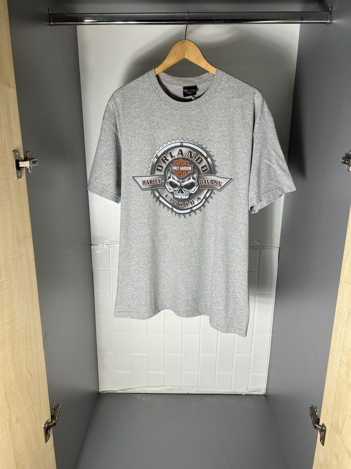 Harley Davidson VINTAGE HARLEY DAVIDSON MOTORCYCLE ORLANDO FLORIDA RETRO 90s Size US XL / EU 56 / 4 - 6 Thumbnail